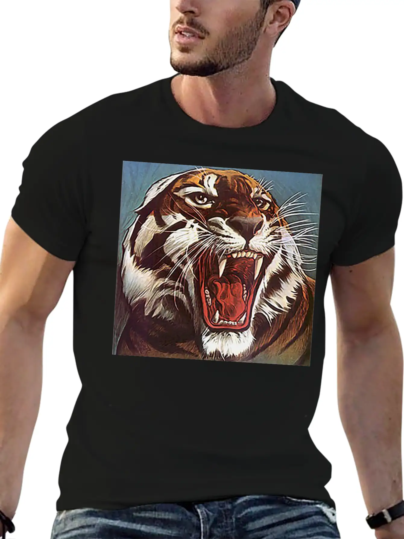 JUNGLECONTEST TIGER Essential Unisex Summer Tee – Soft Cotton Casual Fit