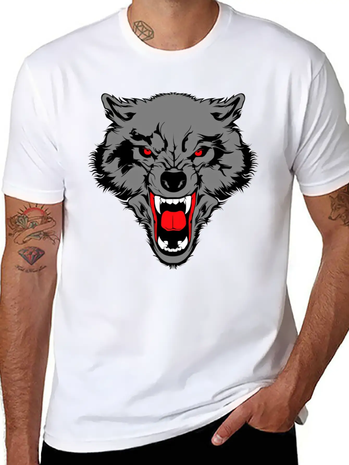 Just A Boy Who Loves Wolves T-Shirt, Cute Wolf Lov Unisex Casual T-Shirt – Clean Design For Daily Comfort