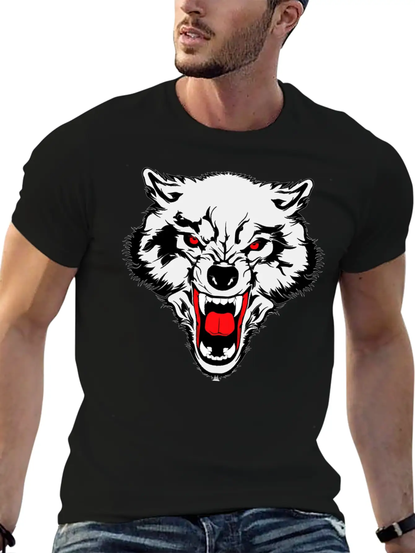 Just A Boy Who Loves Wolves T-Shirt, Cute Wolf Lov Unisex Casual T-Shirt – Clean Design For Daily Comfort