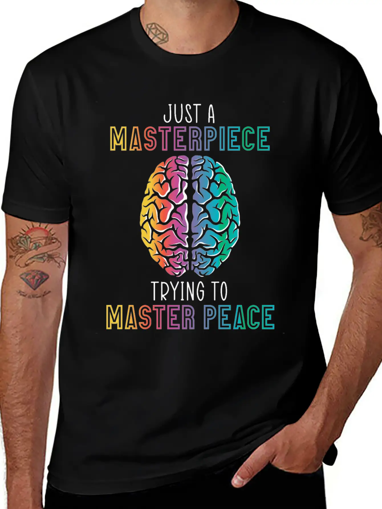 Just A Masterpiece Trying To Master Piece Brain Timeless Short Sleeve Tee – Comfy And Minimalist Design