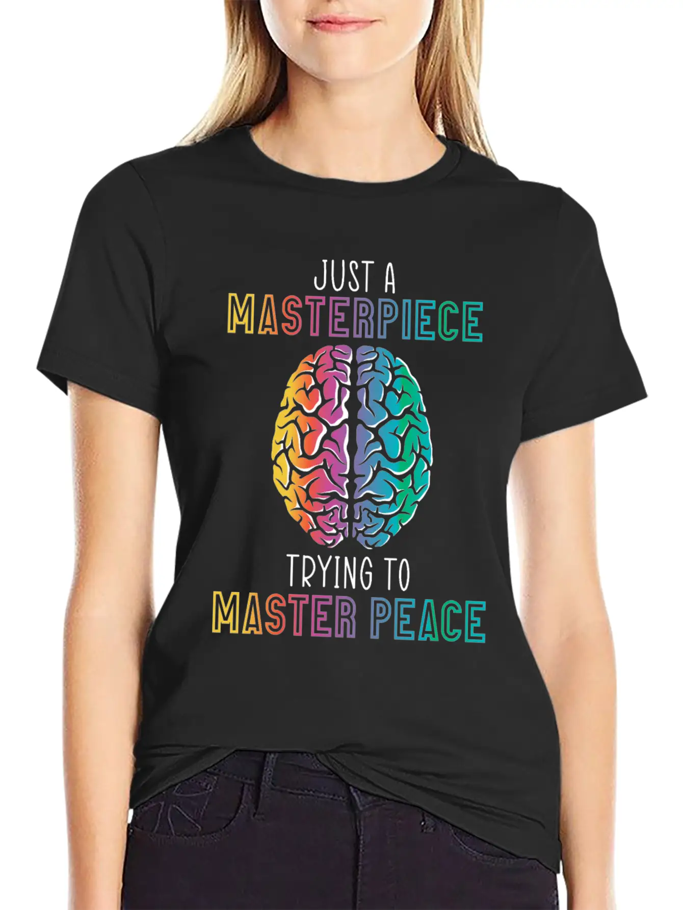 Just A Masterpiece Trying To Master Piece Brain Timeless Short Sleeve Tee – Comfy And Minimalist Design