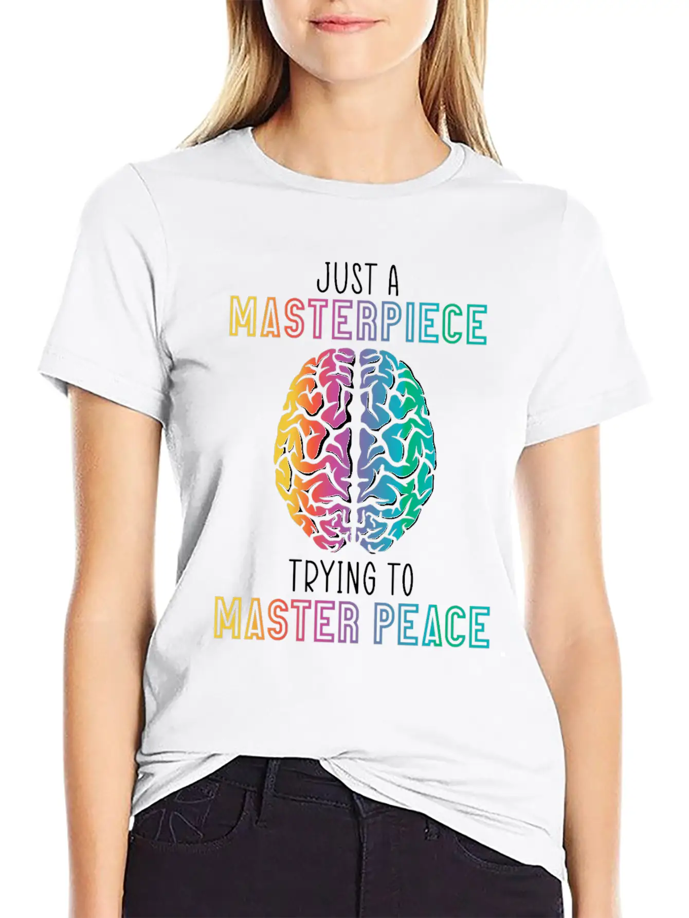 Just A Masterpiece Trying To Master Piece Brain Timeless Short Sleeve Tee – Comfy And Minimalist Design