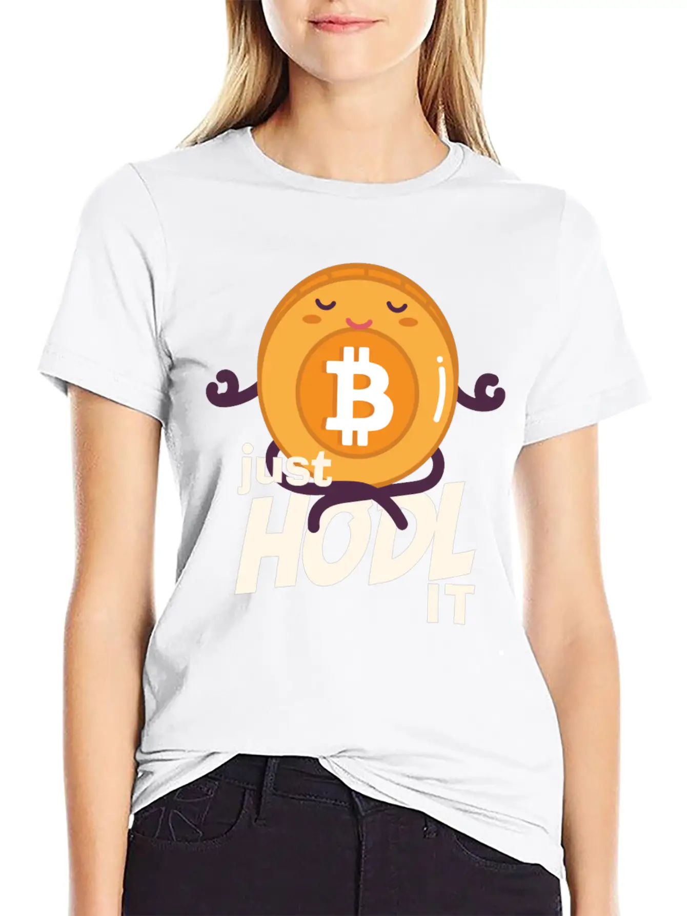 Just Hodl It Bitcoin Crypto Cryptocurrency Basic Graphic T-Shirt – Daily Comfort In Soft Cotton