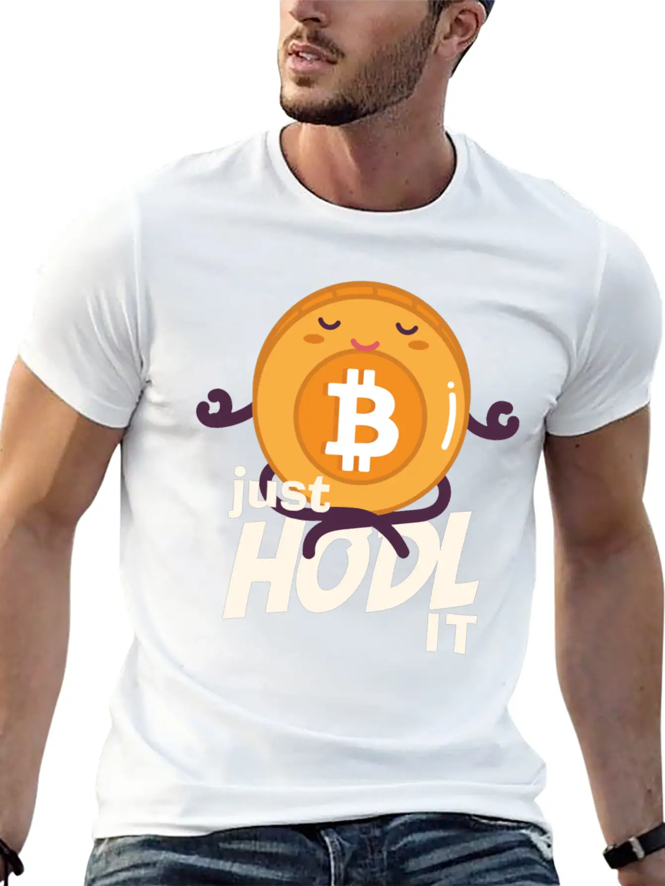 Just Hodl It Bitcoin Crypto Cryptocurrency Basic Graphic T-Shirt – Daily Comfort In Soft Cotton