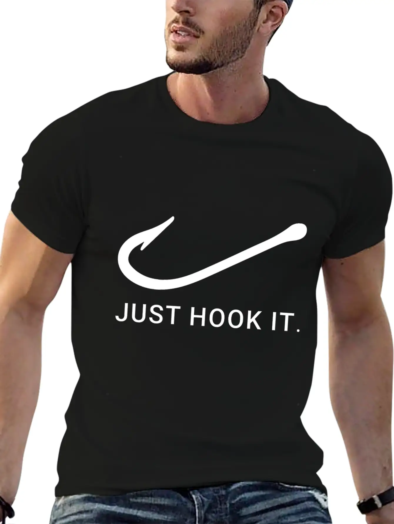 Just Hook It Fishing Basic Graphic T-Shirt – Daily Comfort In Soft Cotton