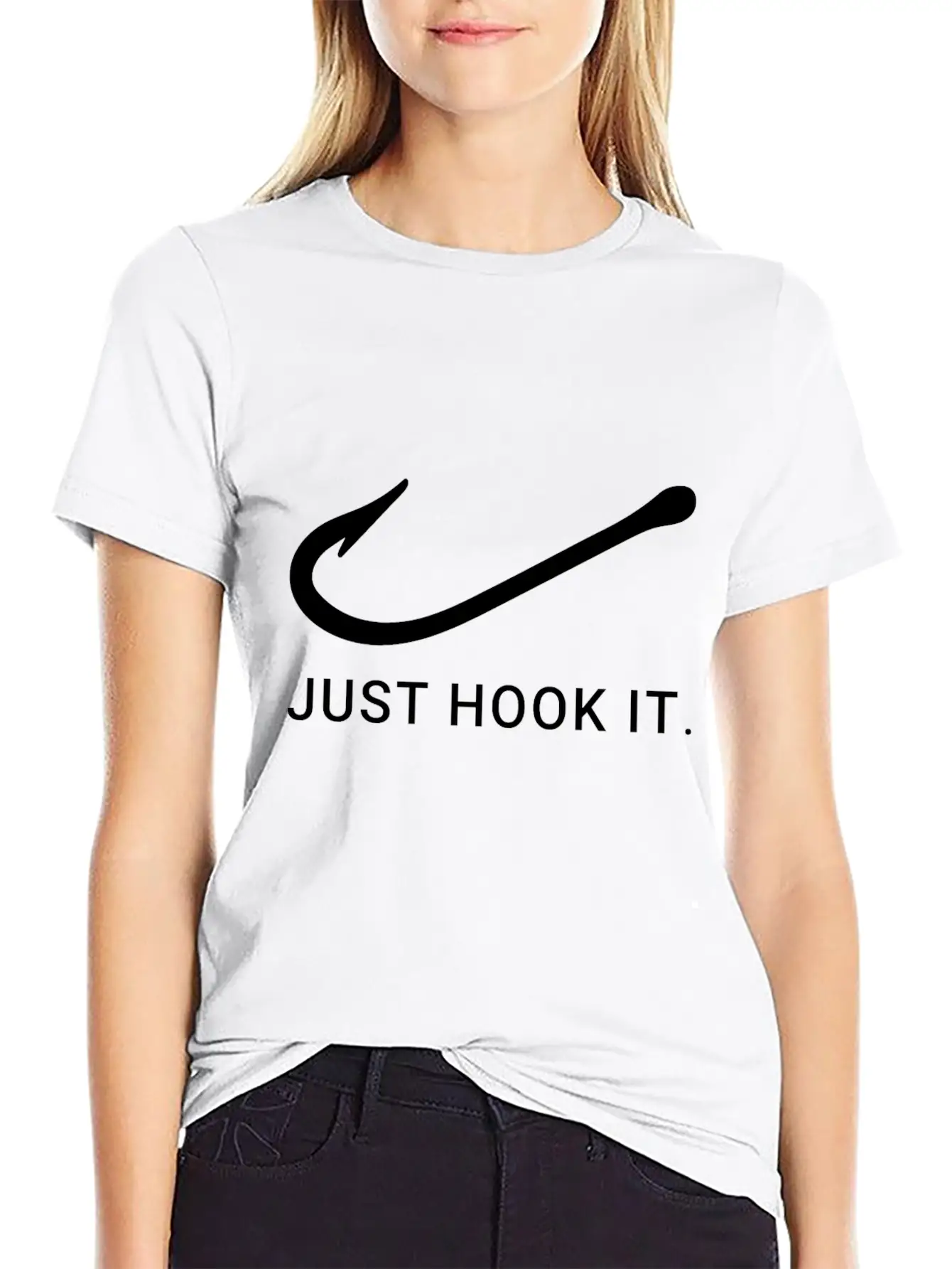 Just Hook It Fishing Basic Graphic T-Shirt – Daily Comfort In Soft Cotton