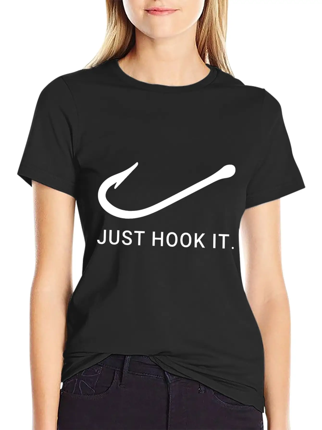 Just Hook It Fishing Basic Graphic T-Shirt – Daily Comfort In Soft Cotton