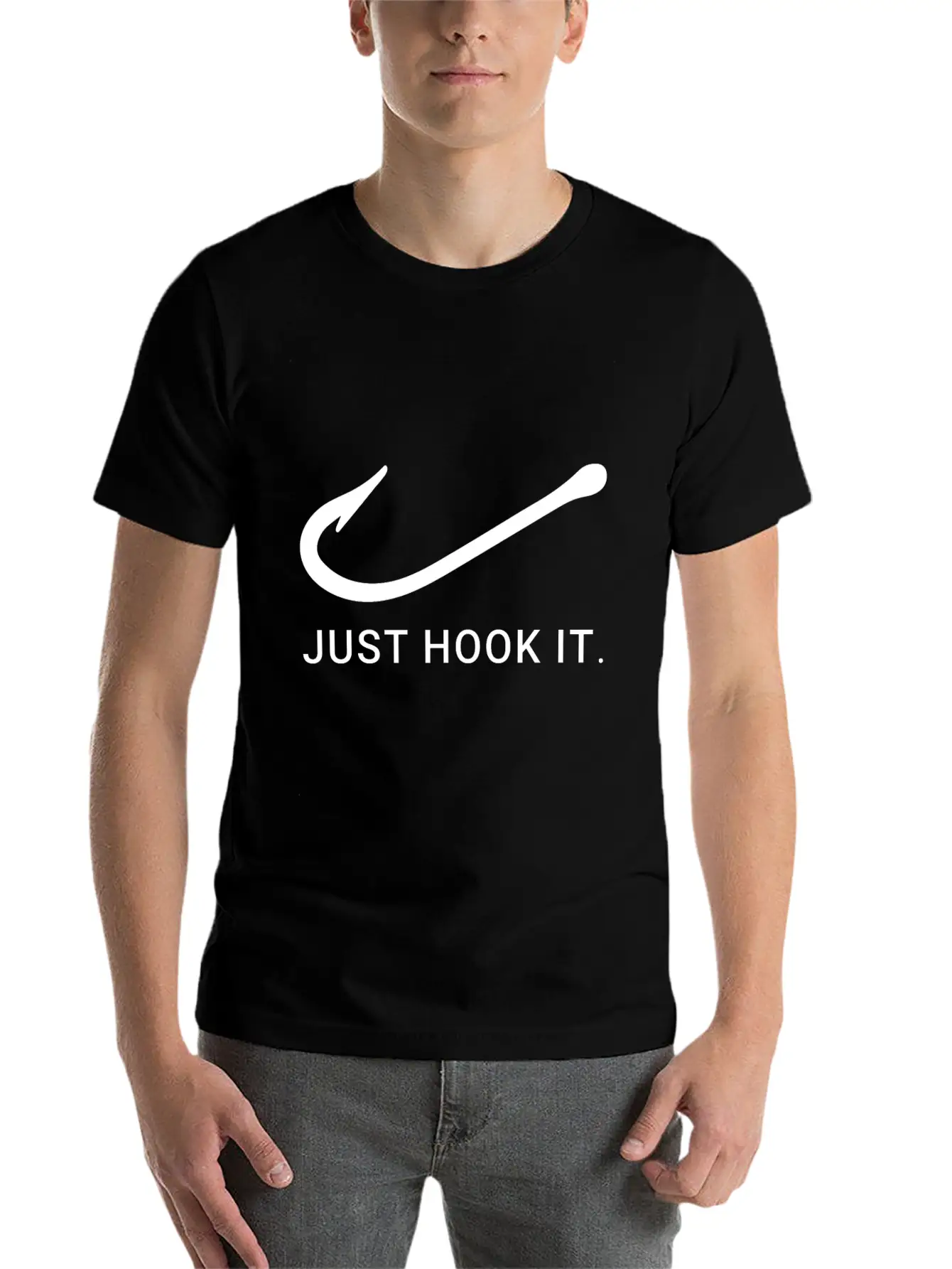 Just Hook It Fishing Basic Graphic T-Shirt – Daily Comfort In Soft Cotton