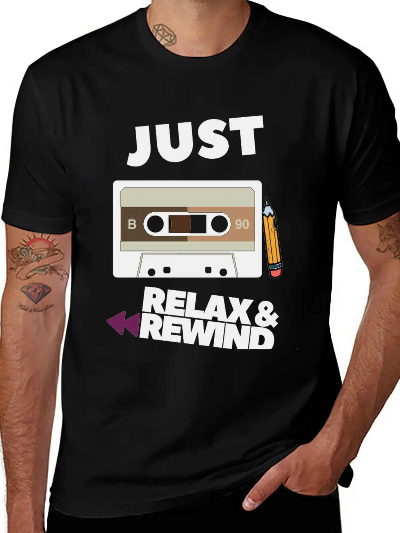 Just Relax And Rewind Stylish Everyday T-Shirt – Unisex Basic Cotton Tee