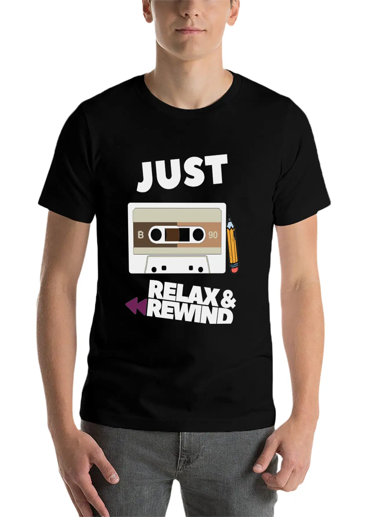Just Relax And Rewind Stylish Everyday T-Shirt – Unisex Basic Cotton Tee