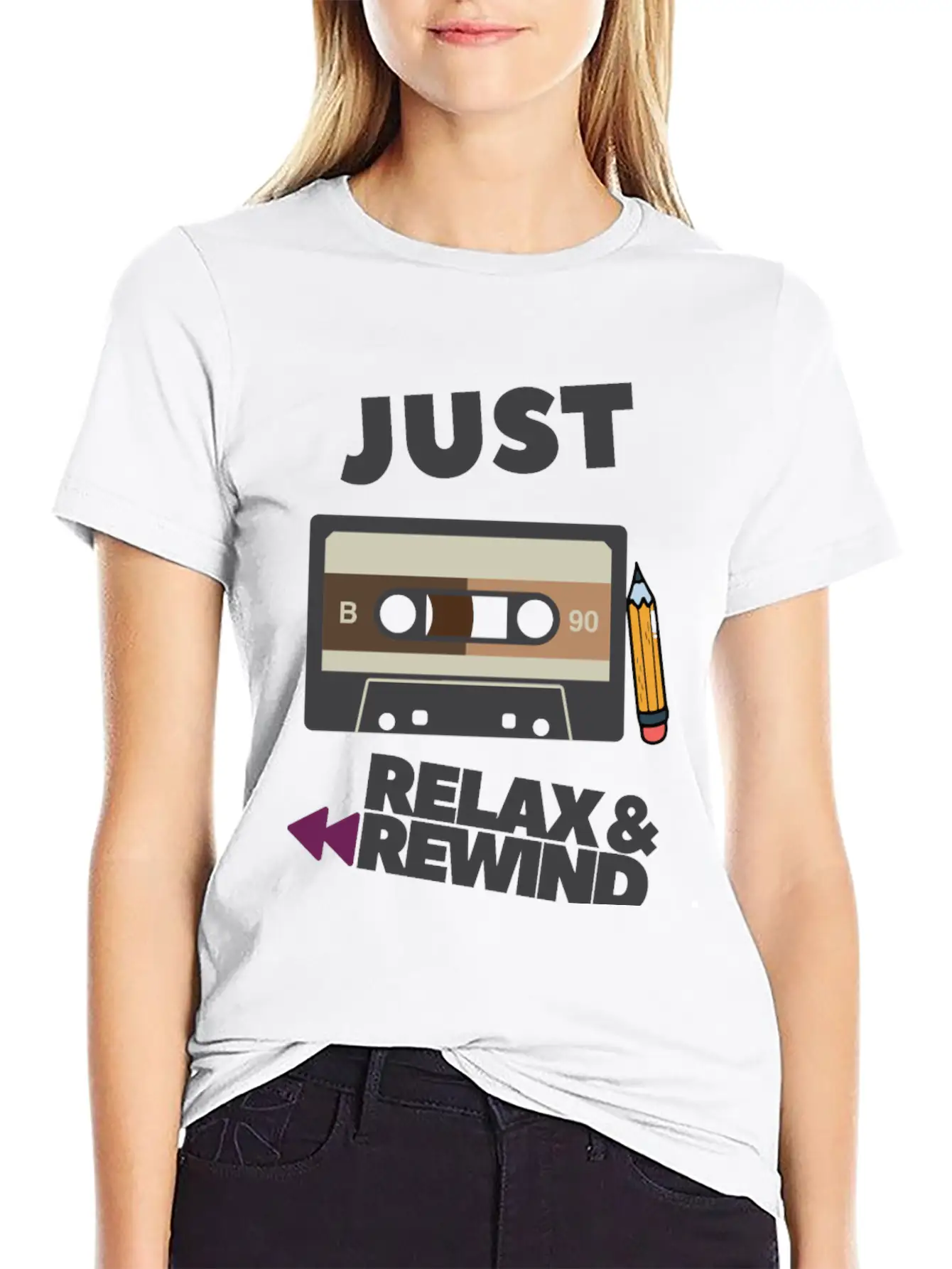 Just Relax And Rewind Stylish Everyday T-Shirt – Unisex Basic Cotton Tee