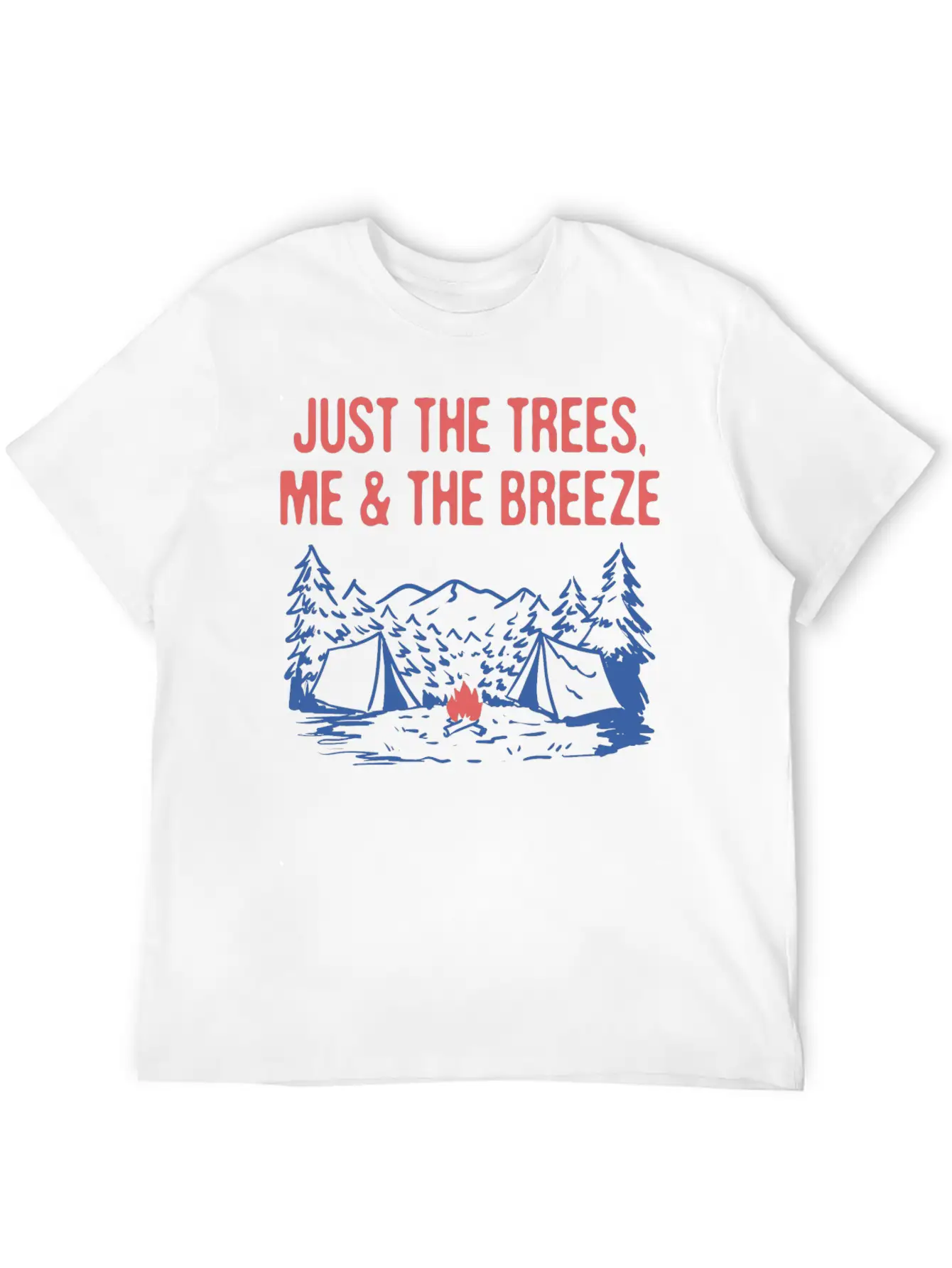 Just The Trees Me & The Breeze Camping Introvert Timeless Short Sleeve Tee – Comfy And Minimalist Design