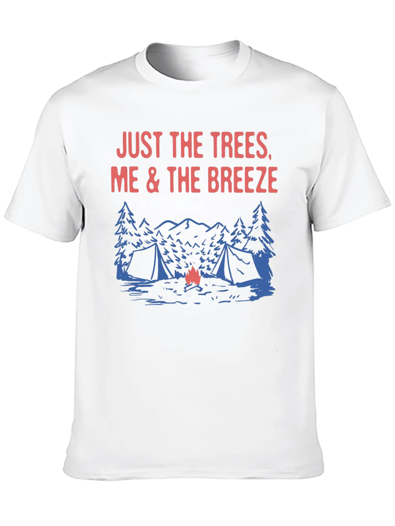Just The Trees Me & The Breeze Camping Introvert Timeless Short Sleeve Tee – Comfy And Minimalist Design