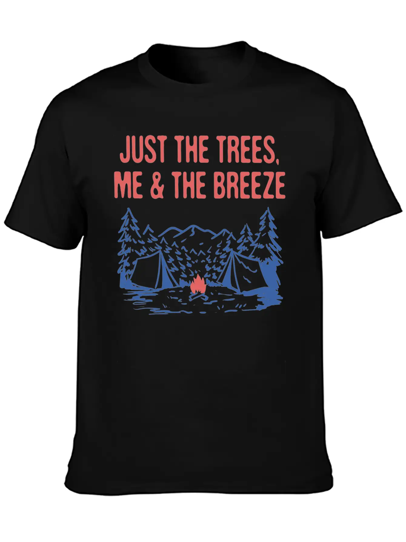 Just The Trees Me & The Breeze Camping Introvert Timeless Short Sleeve Tee – Comfy And Minimalist Design