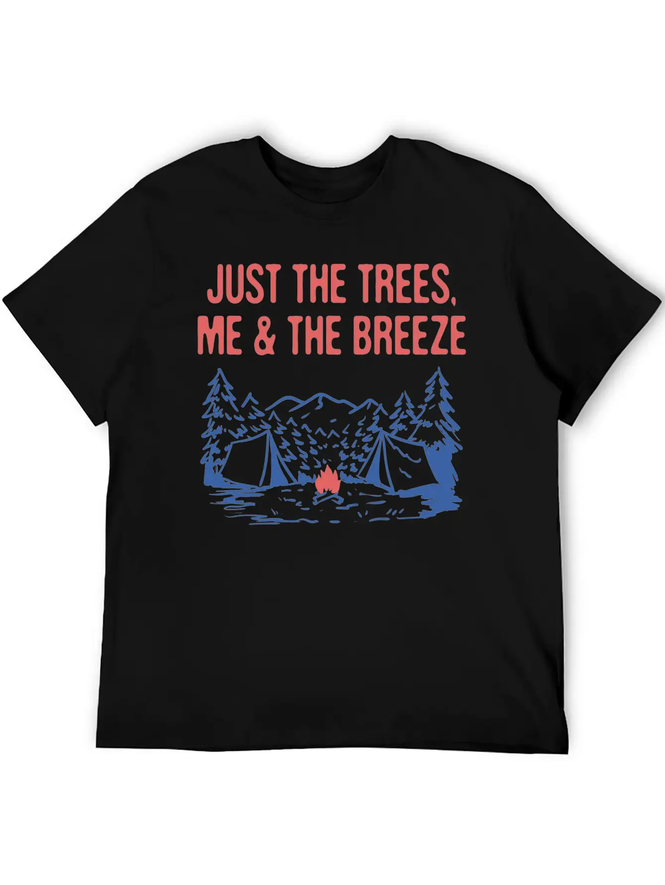 Just The Trees Me & The Breeze Camping Introvert Timeless Short Sleeve Tee – Comfy And Minimalist Design