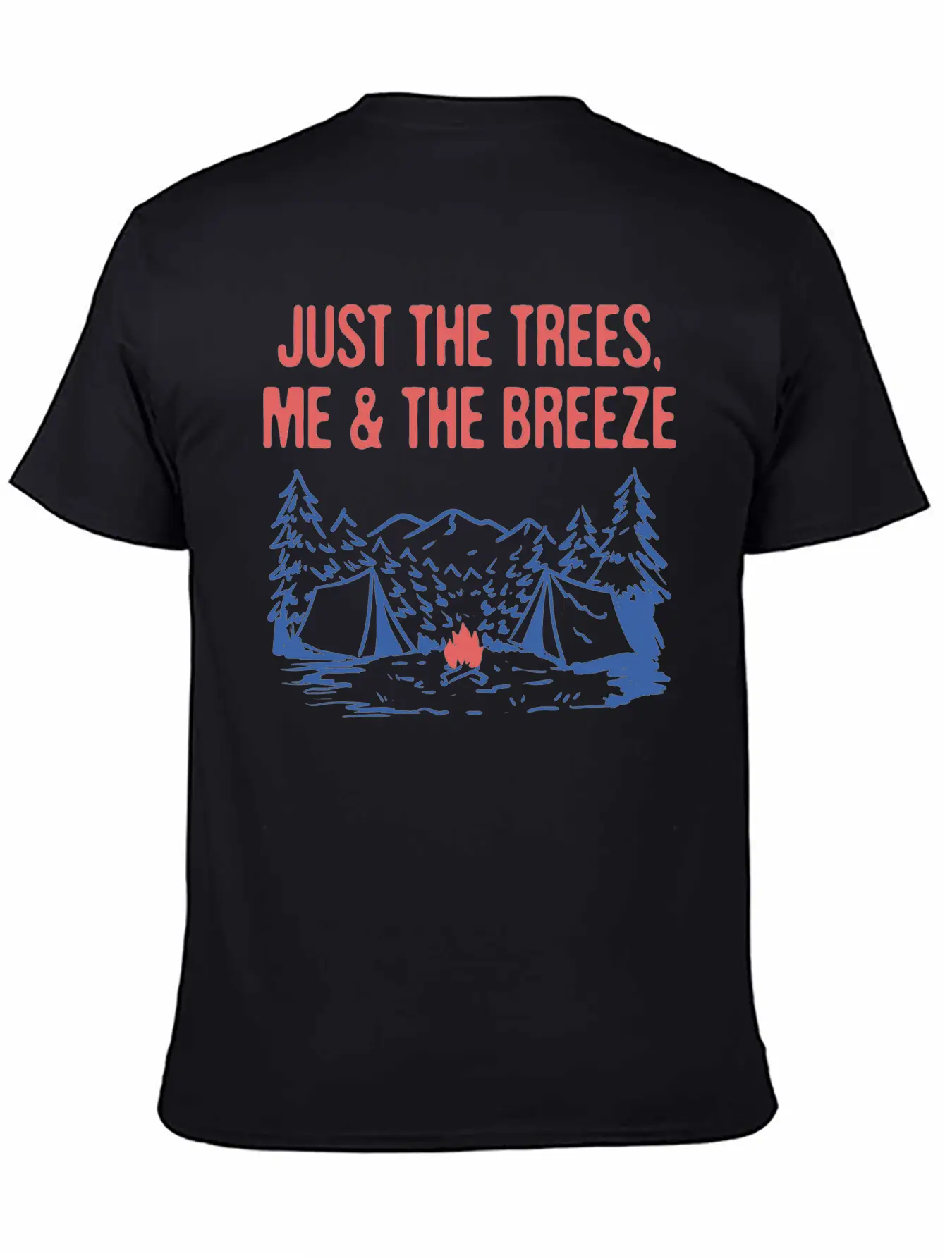 Just The Trees Me & The Breeze Camping Introvert Timeless Short Sleeve Tee – Comfy And Minimalist Design