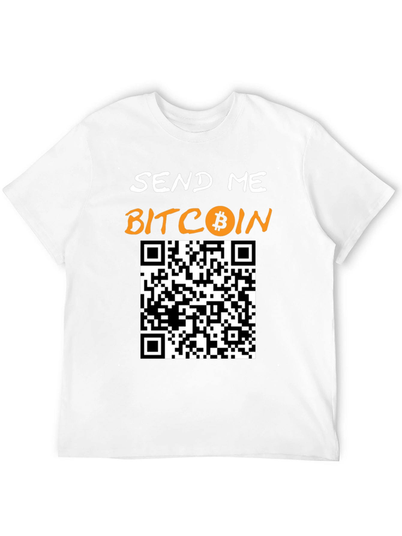 Send Me Bitcoin T-Shirt with QR Code