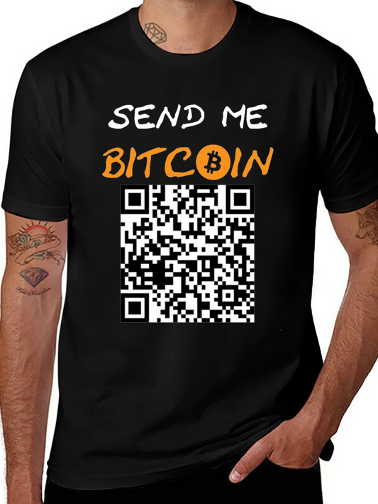 Send Me Bitcoin T-Shirt with QR Code