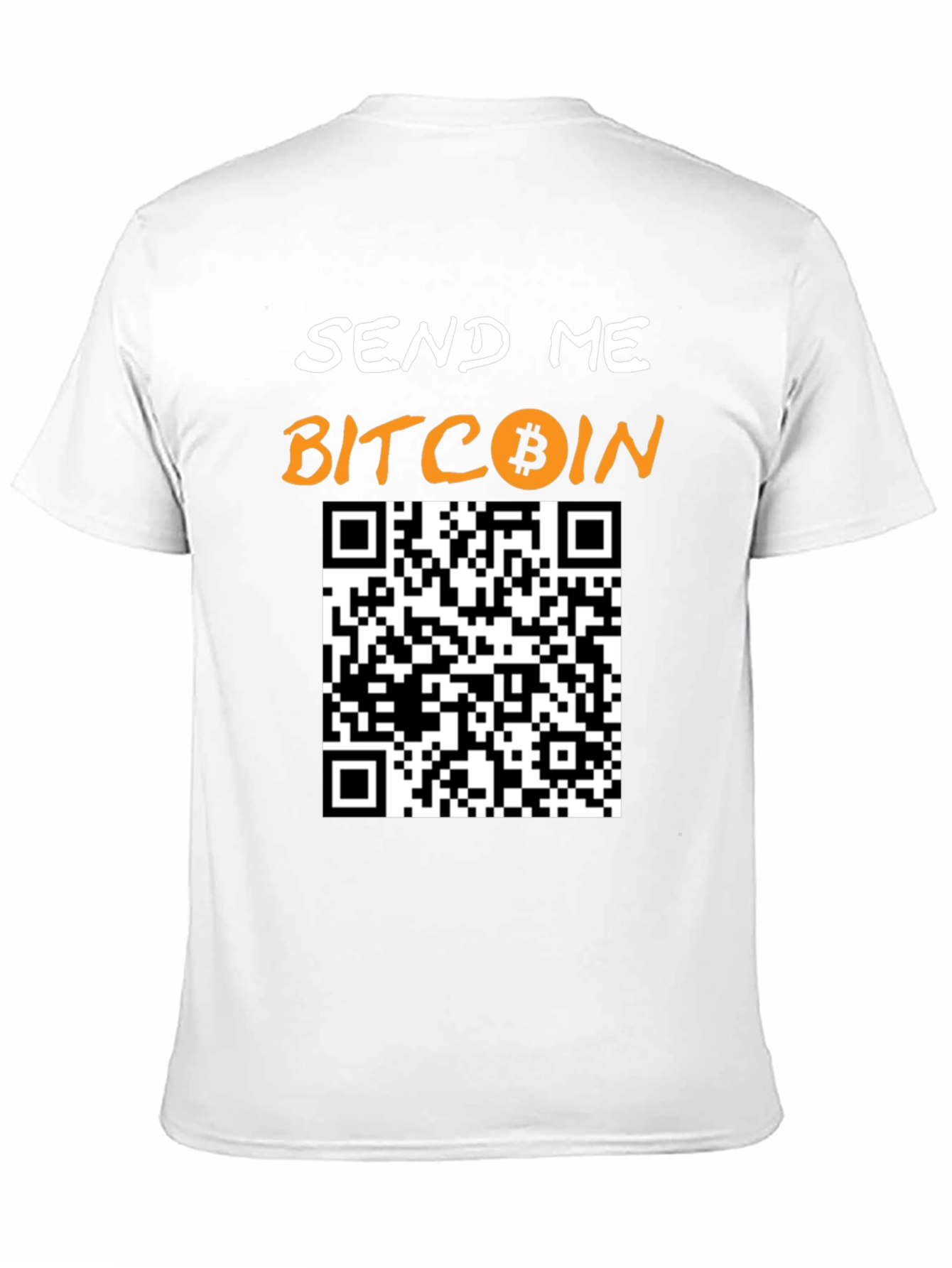 Send Me Bitcoin T-Shirt with QR Code