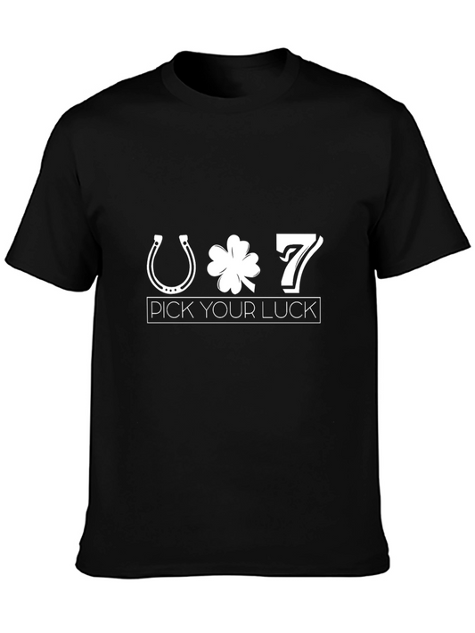 Pick Your Luck Graphic T-Shirt - Horseshoe Clover 7