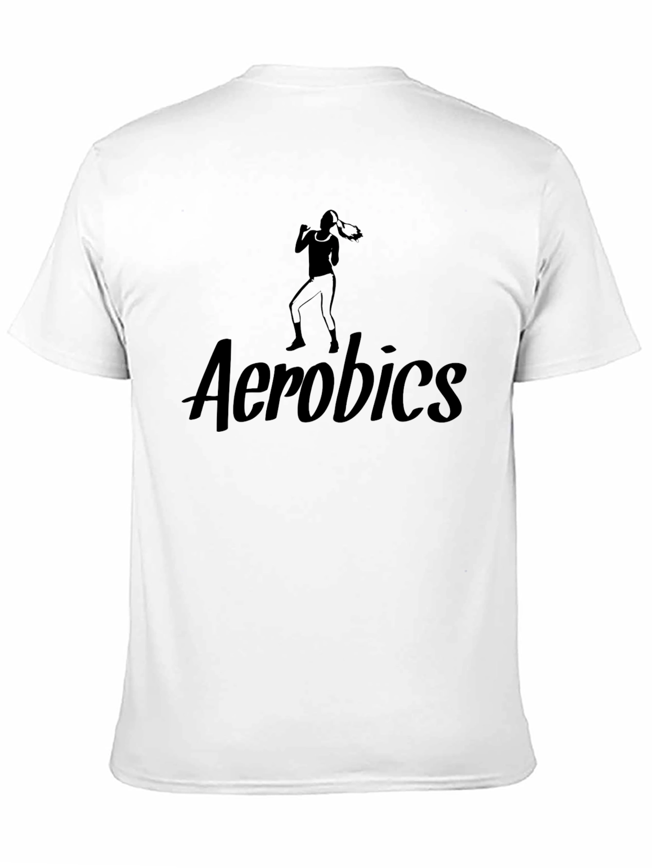 Aerobics Graphic Black T-Shirt