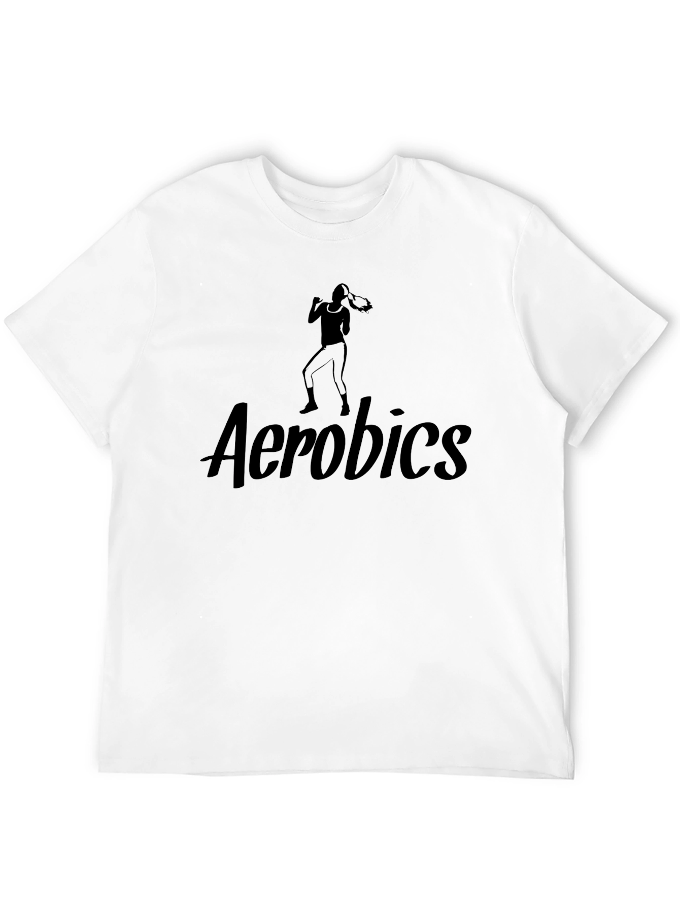 Aerobics Graphic Black T-Shirt