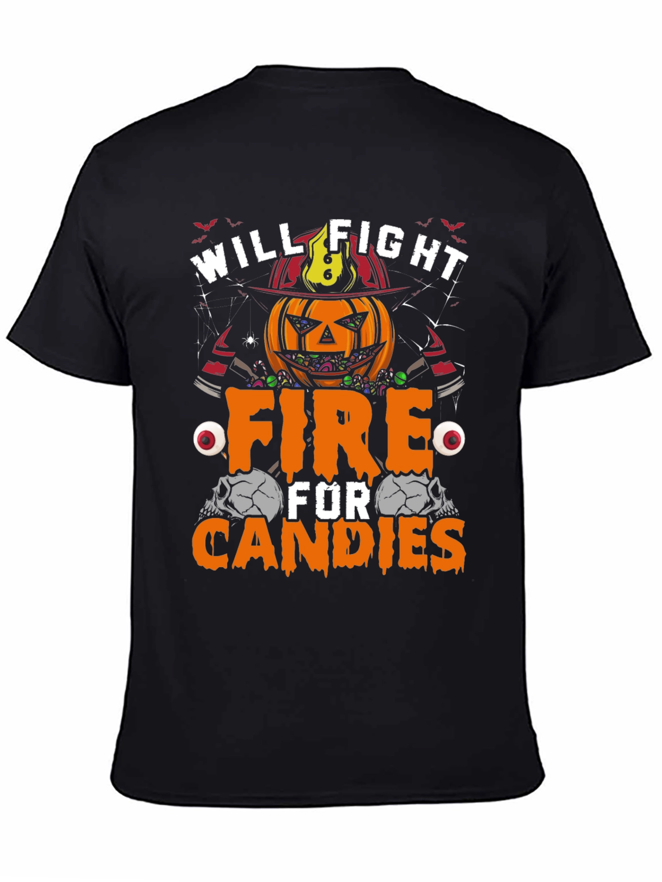 Halloween Pumpkin Firefighter T-Shirt