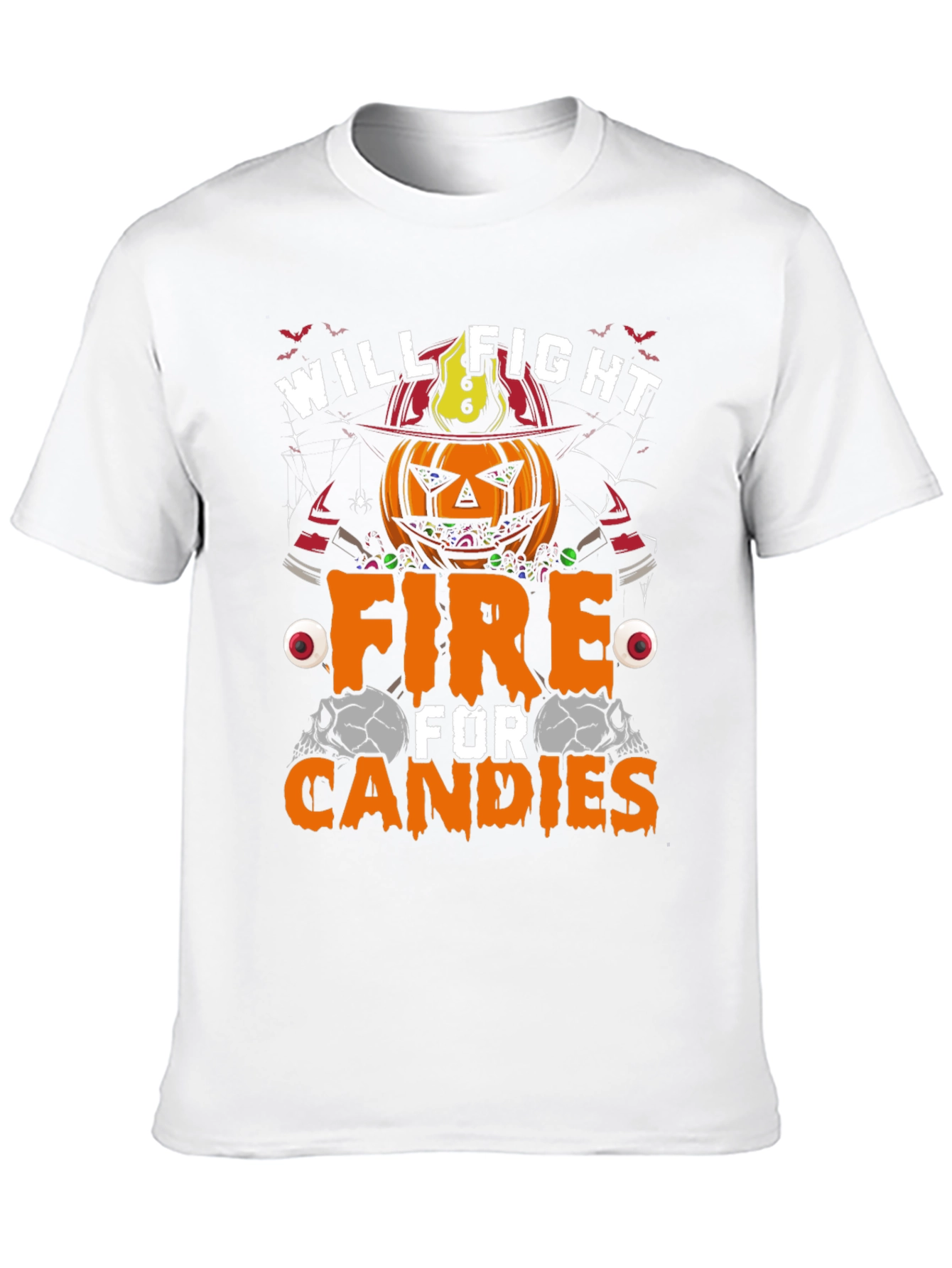 Halloween Pumpkin Firefighter T-Shirt