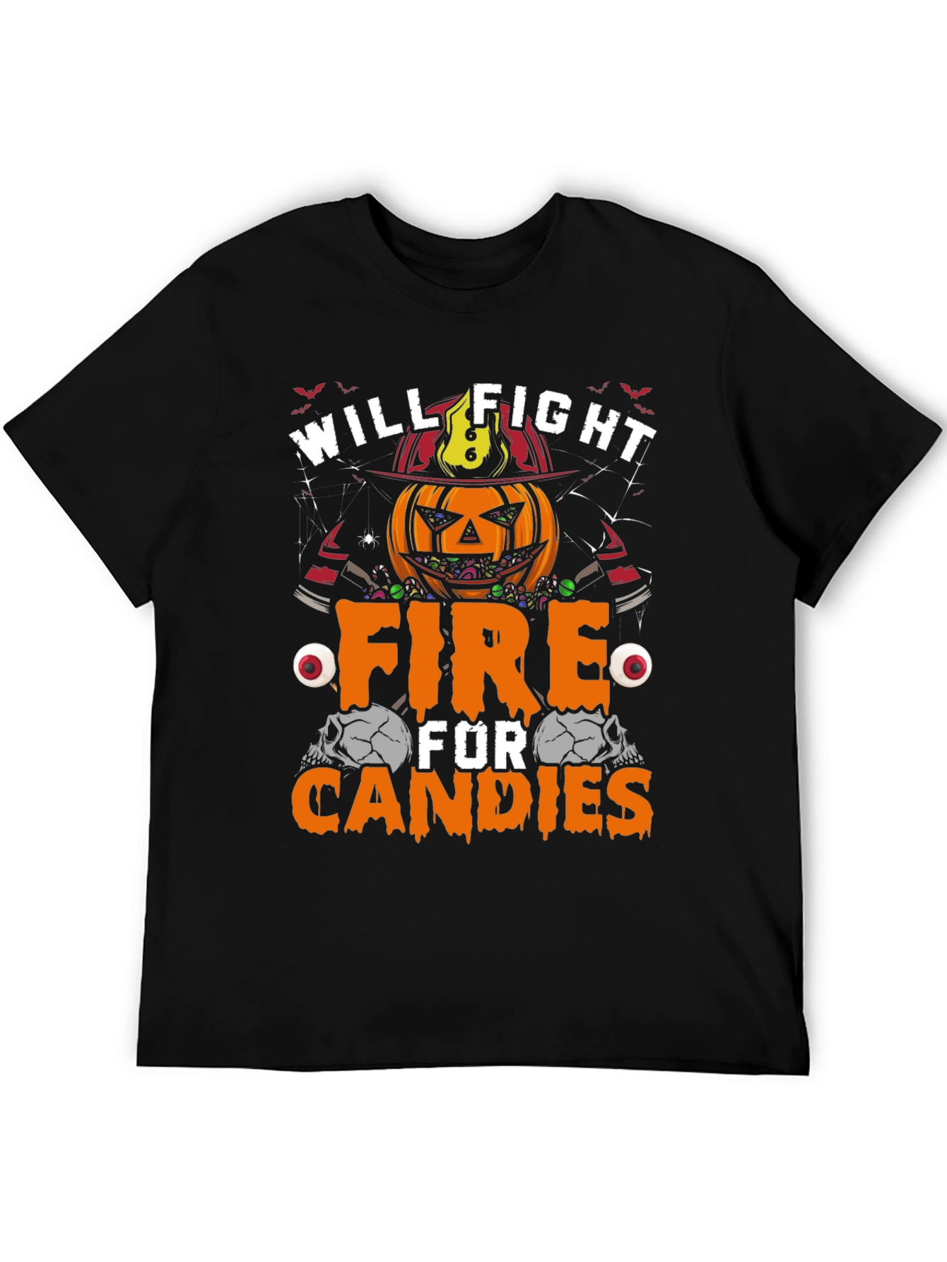 Halloween Pumpkin Firefighter T-Shirt