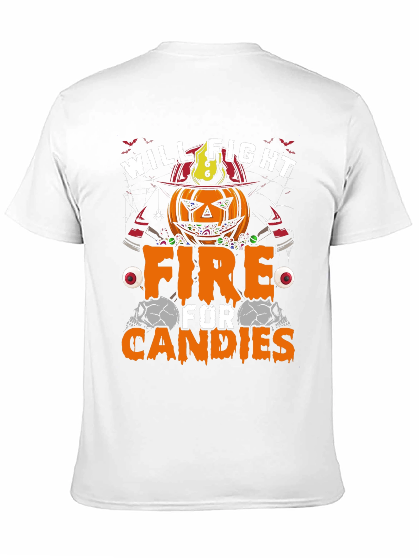 Halloween Pumpkin Firefighter T-Shirt