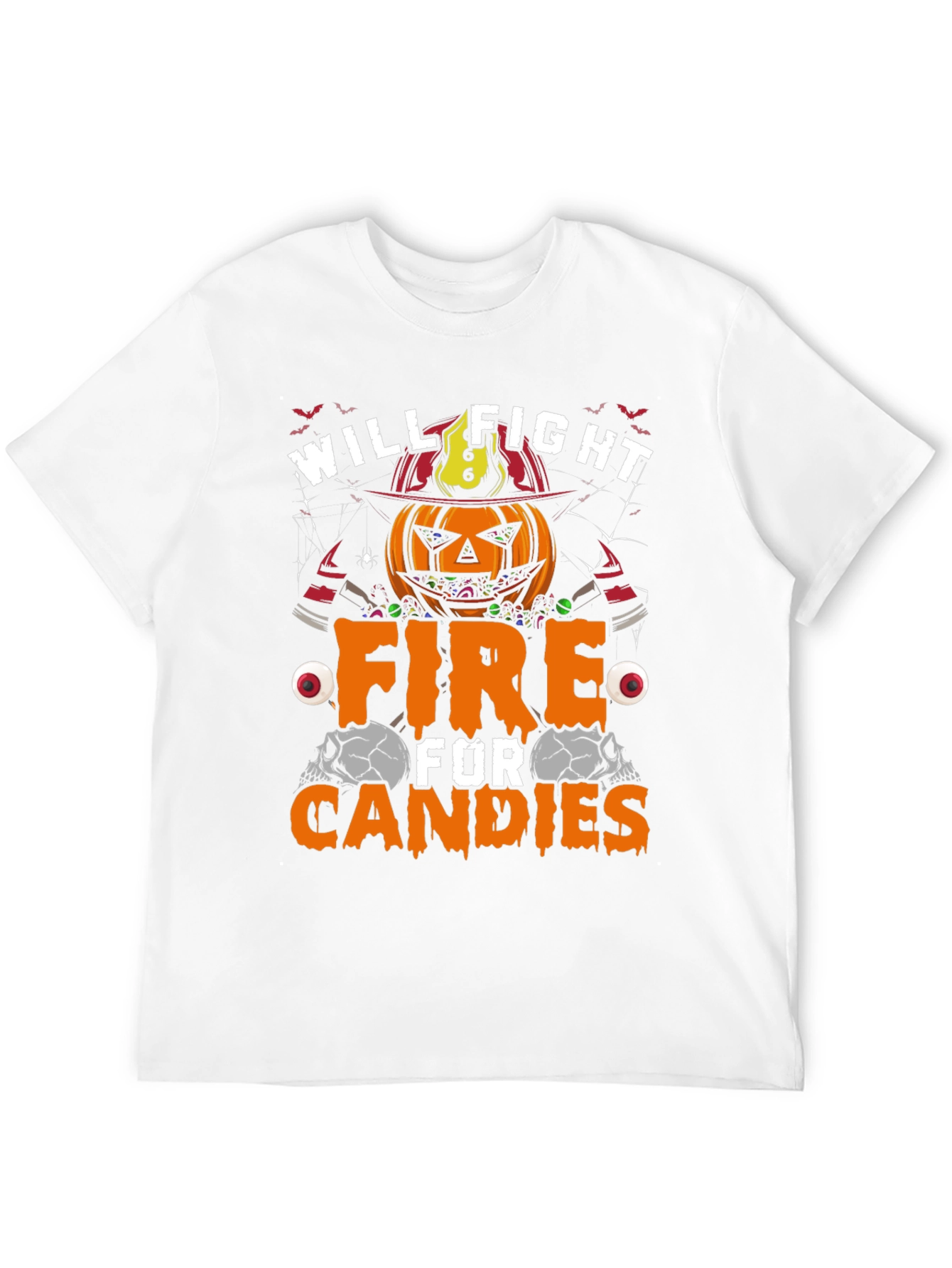 Halloween Pumpkin Firefighter T-Shirt