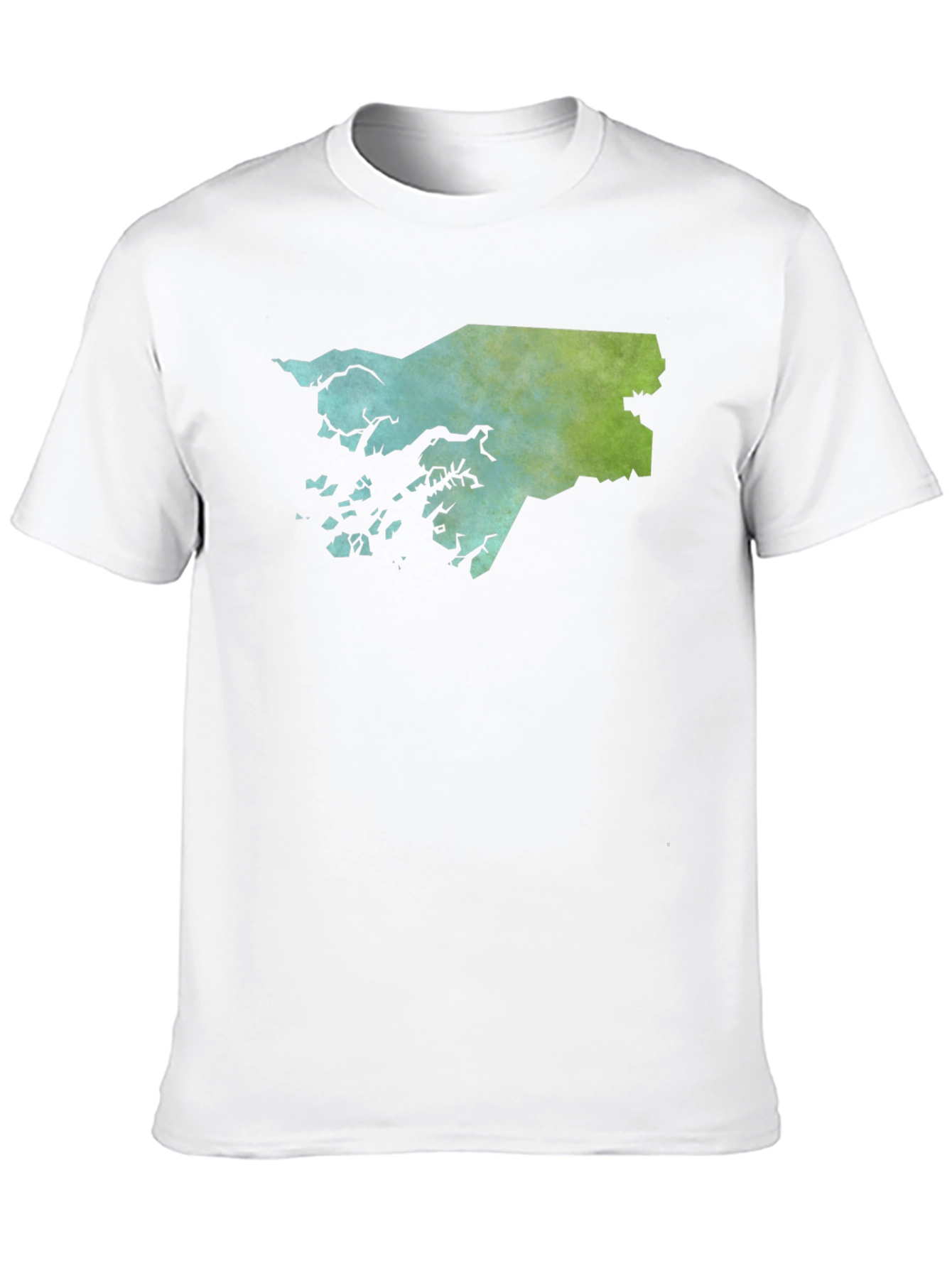 Guinea-Bissau Map T-Shirt - Coastal Islands Silhouette Tee