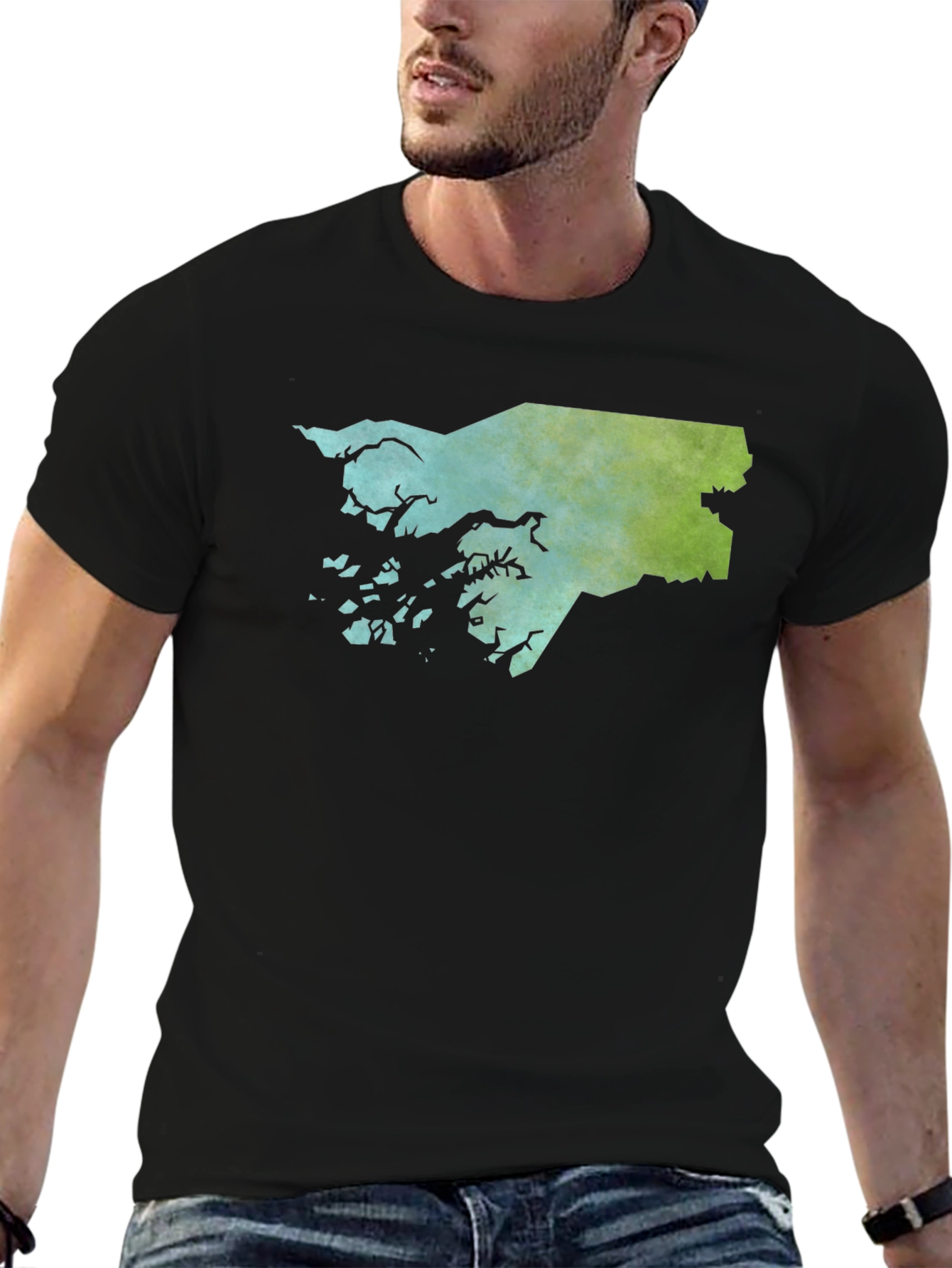 Guinea-Bissau Map T-Shirt - Coastal Islands Silhouette Tee