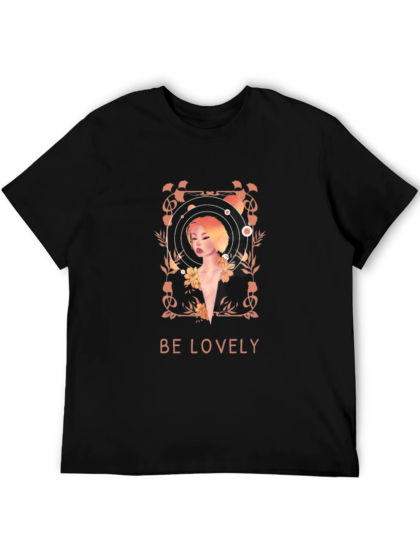 Be Lovely Graphic T-Shirt - Black