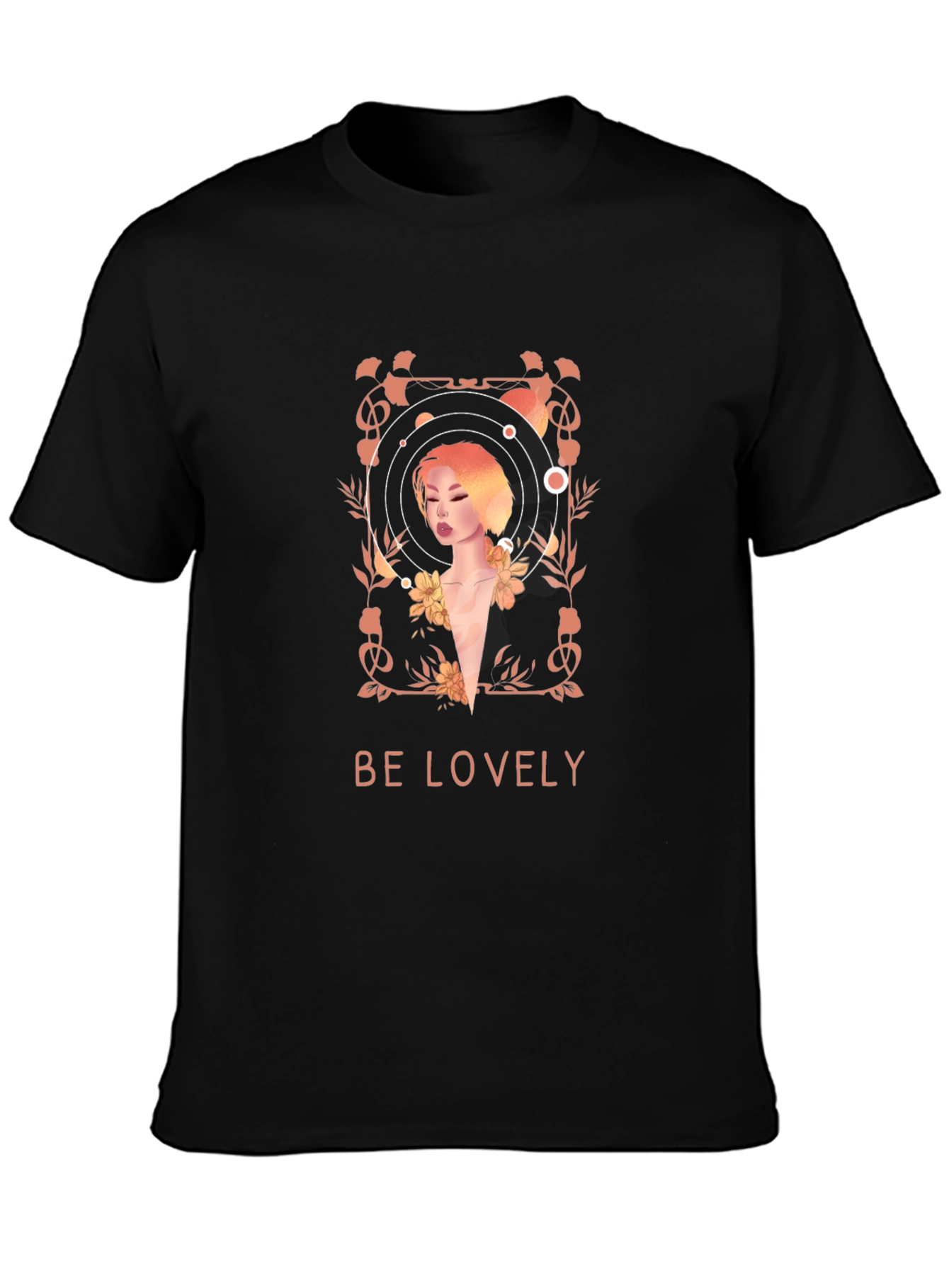 Be Lovely Graphic T-Shirt - Black