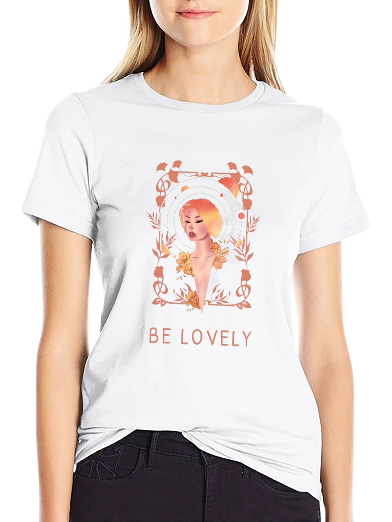 Be Lovely Graphic T-Shirt - Black
