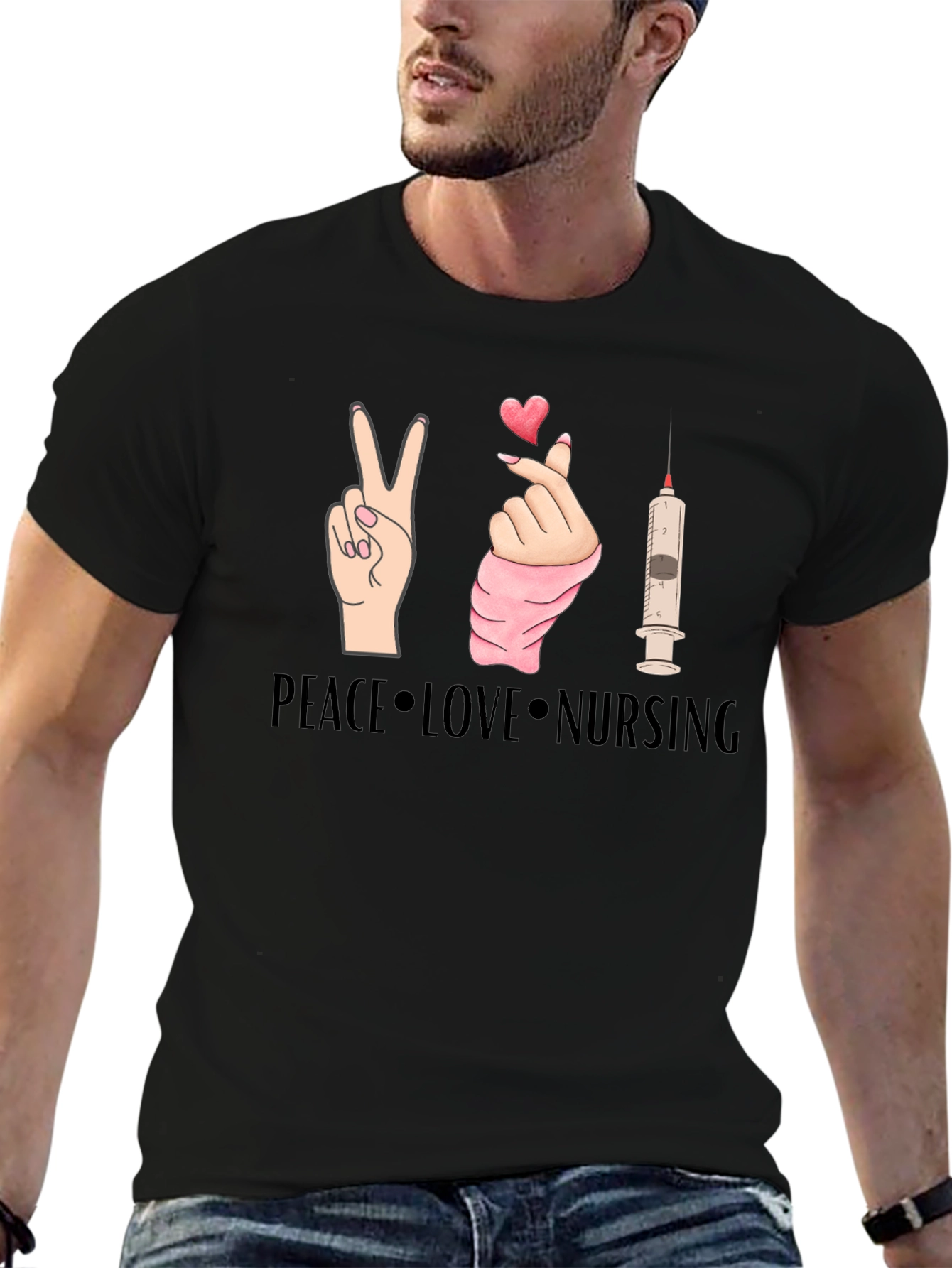 Peace Love Nursing T-Shirt