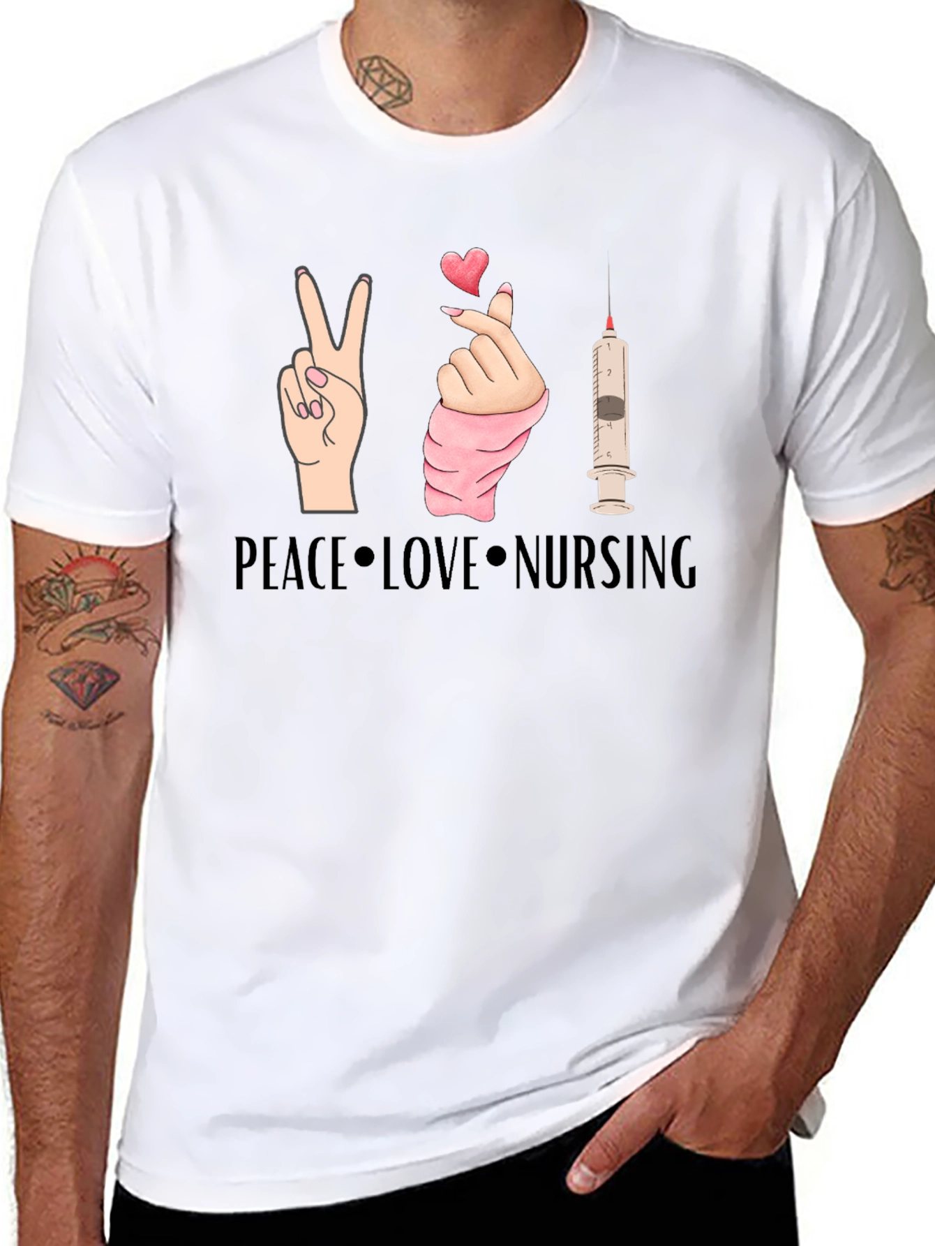 Peace Love Nursing T-Shirt