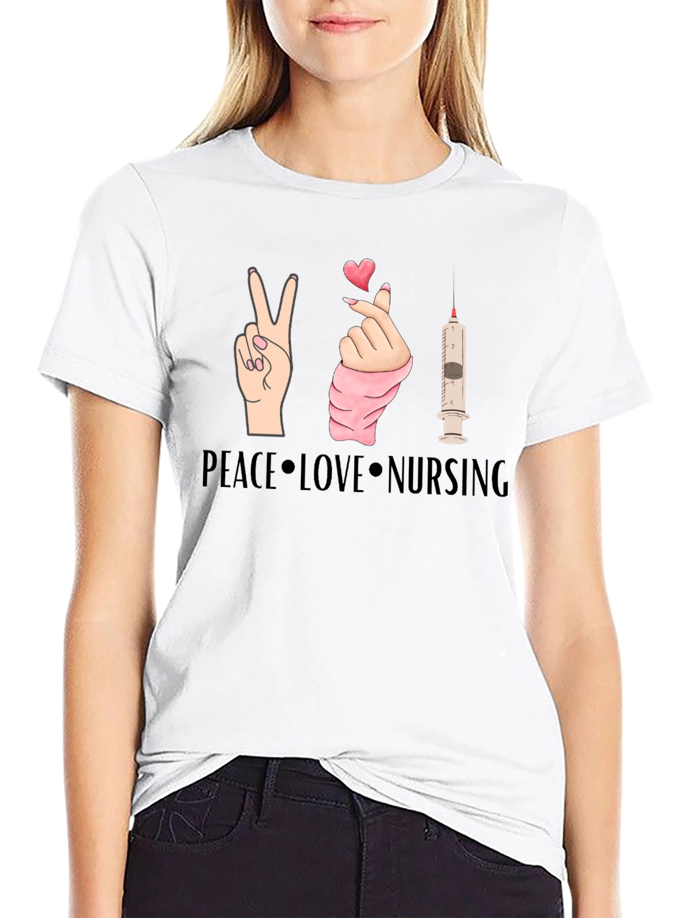 Peace Love Nursing T-Shirt
