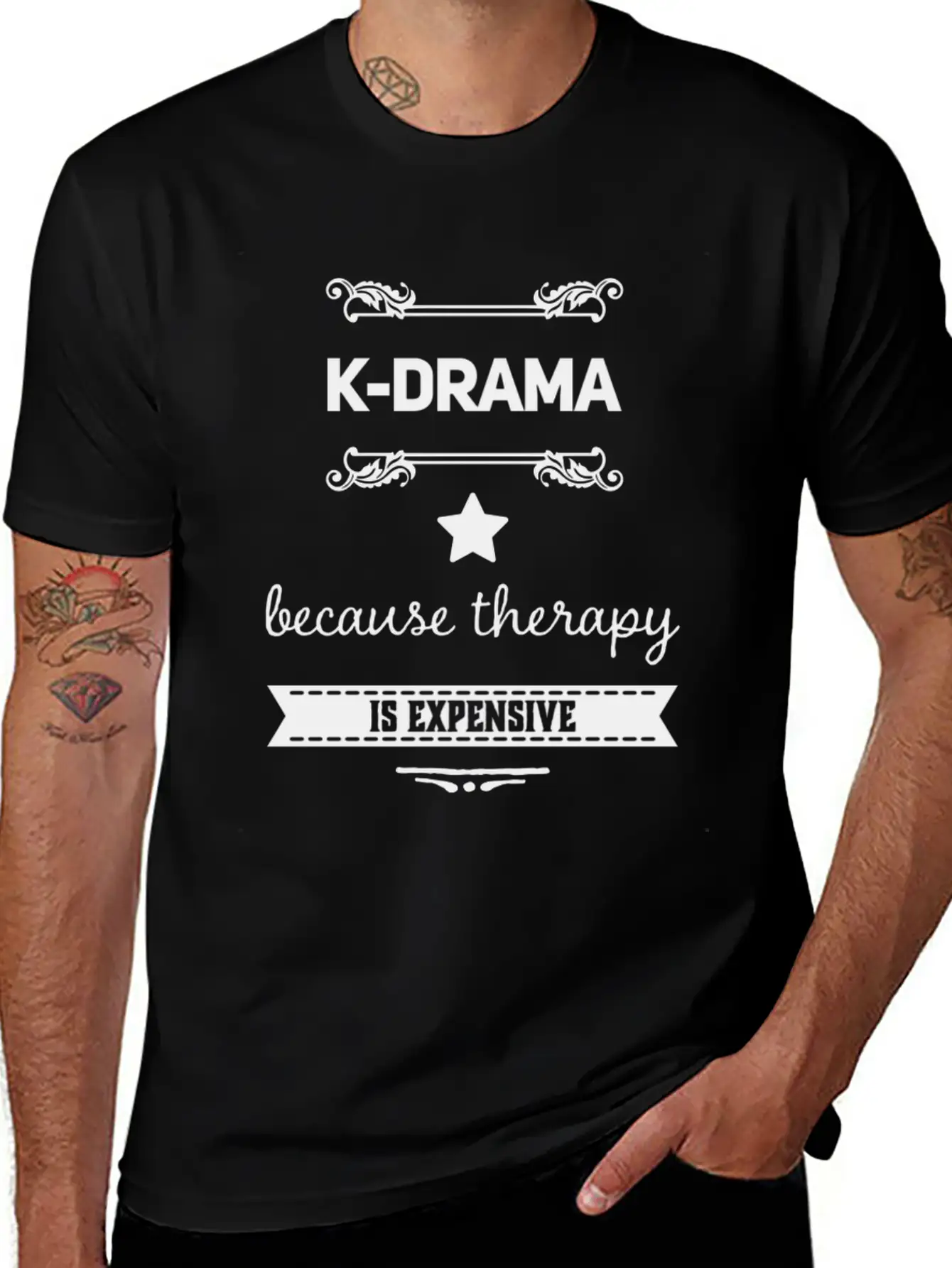 K-Drama Because Therapy Is Expensive Unisex Short Sleeve Soft Cotton T-Shirt – Casual Everyday Wear