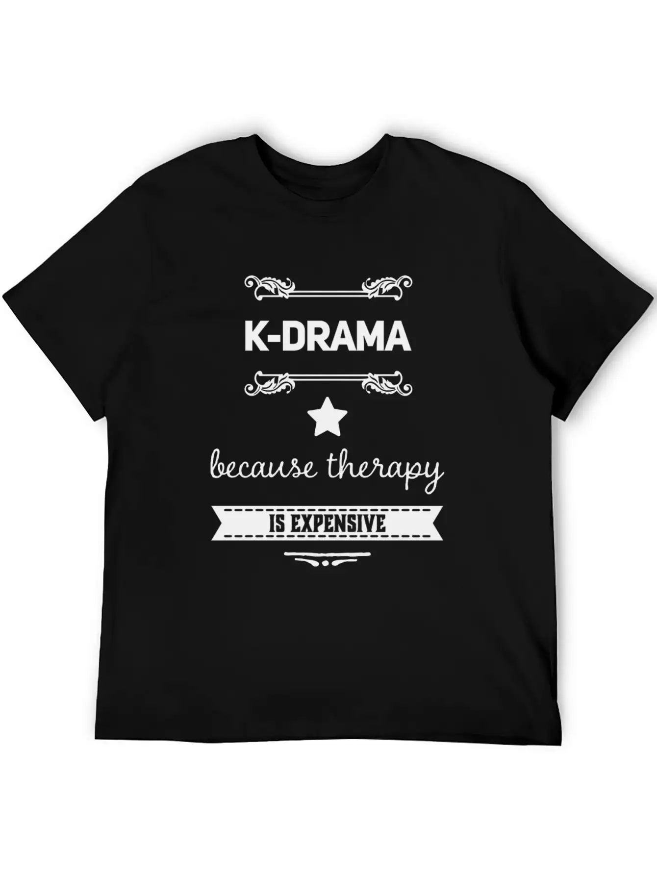 K-Drama Because Therapy Is Expensive Unisex Short Sleeve Soft Cotton T-Shirt – Casual Everyday Wear