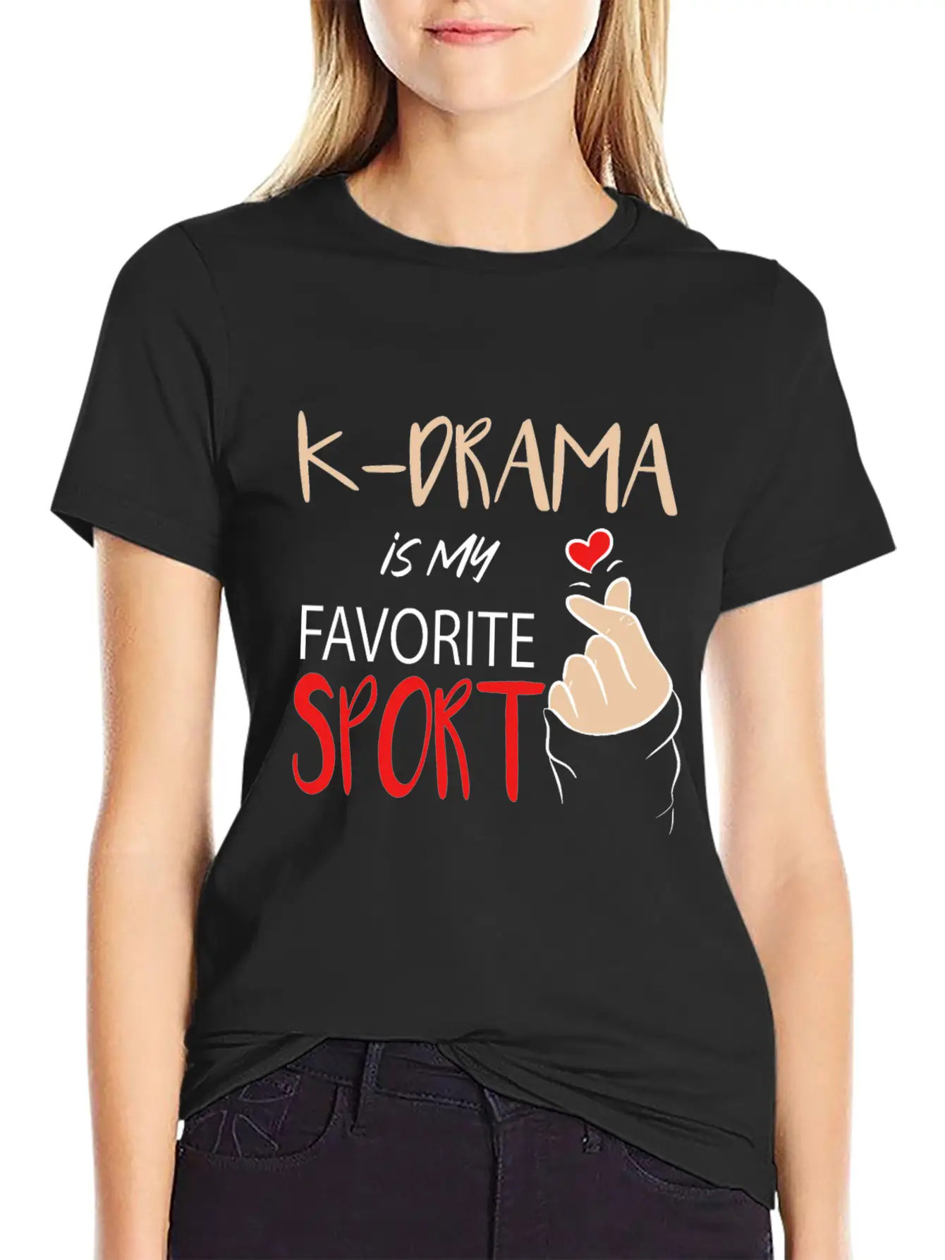 K-Drama Lover Funny KDrama Fan Is My Favorite Stylish Everyday T-Shirt – Unisex Basic Cotton Tee
