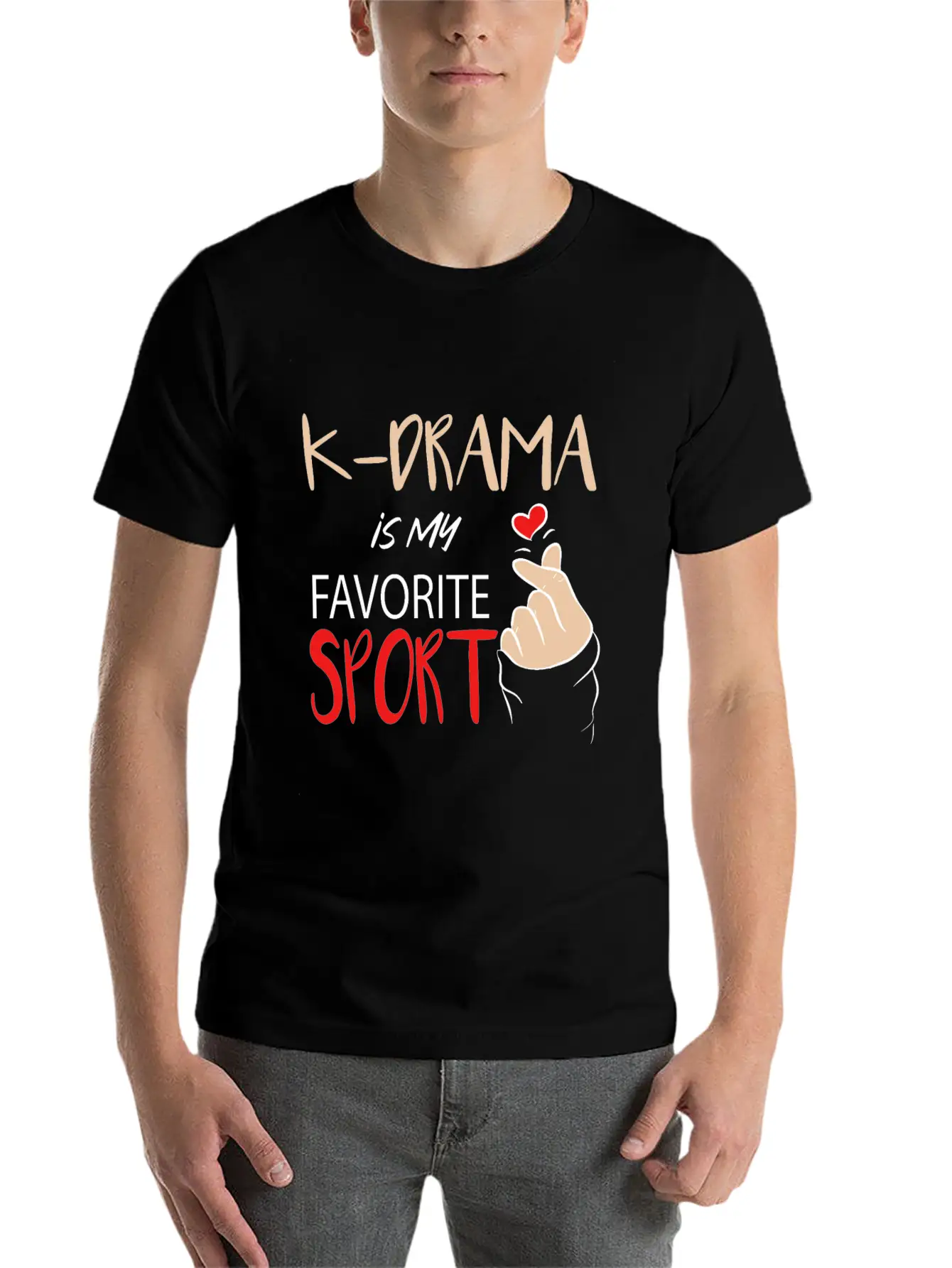 K-Drama Lover Funny KDrama Fan Is My Favorite Stylish Everyday T-Shirt – Unisex Basic Cotton Tee
