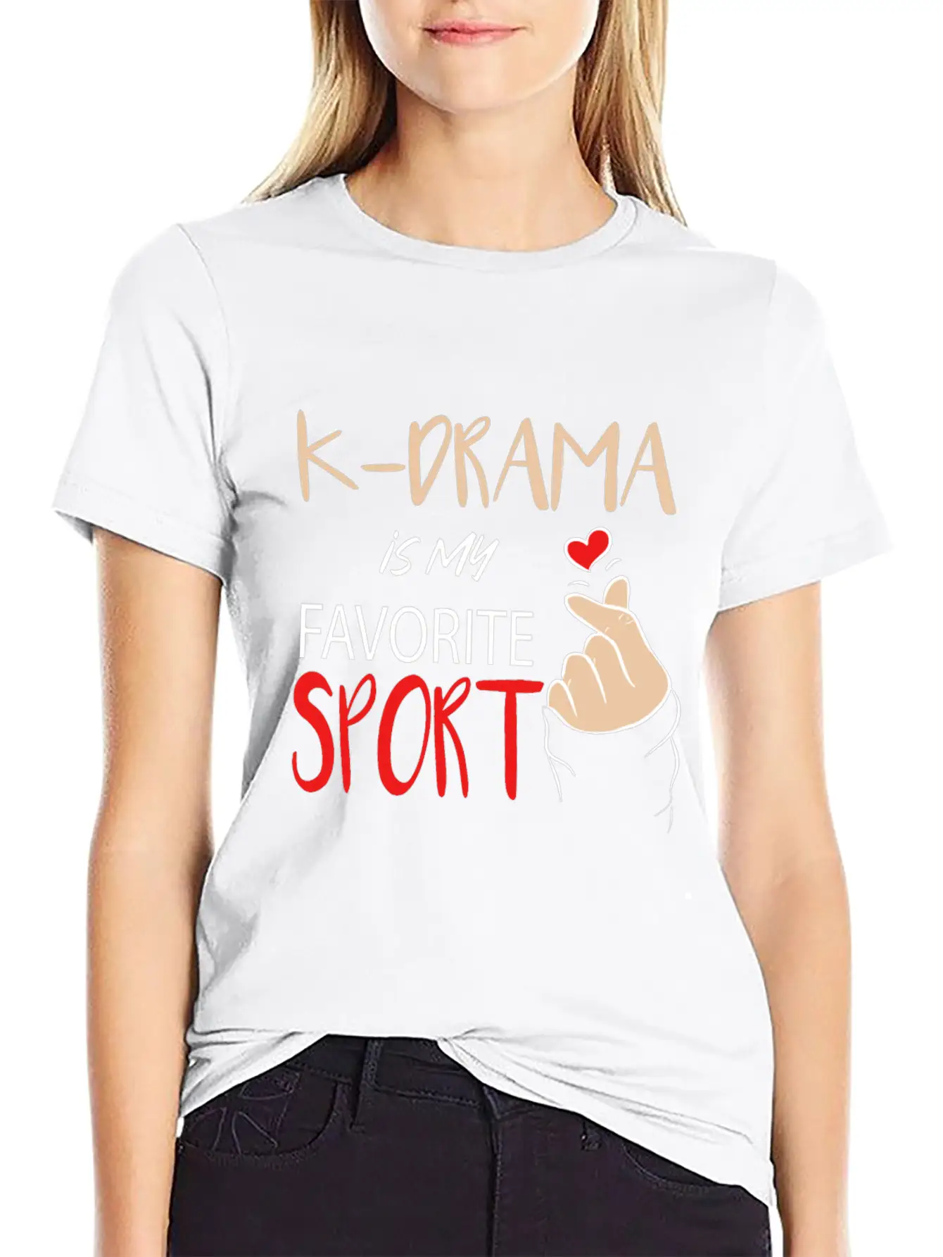 K-Drama Lover Funny KDrama Fan Is My Favorite Stylish Everyday T-Shirt – Unisex Basic Cotton Tee