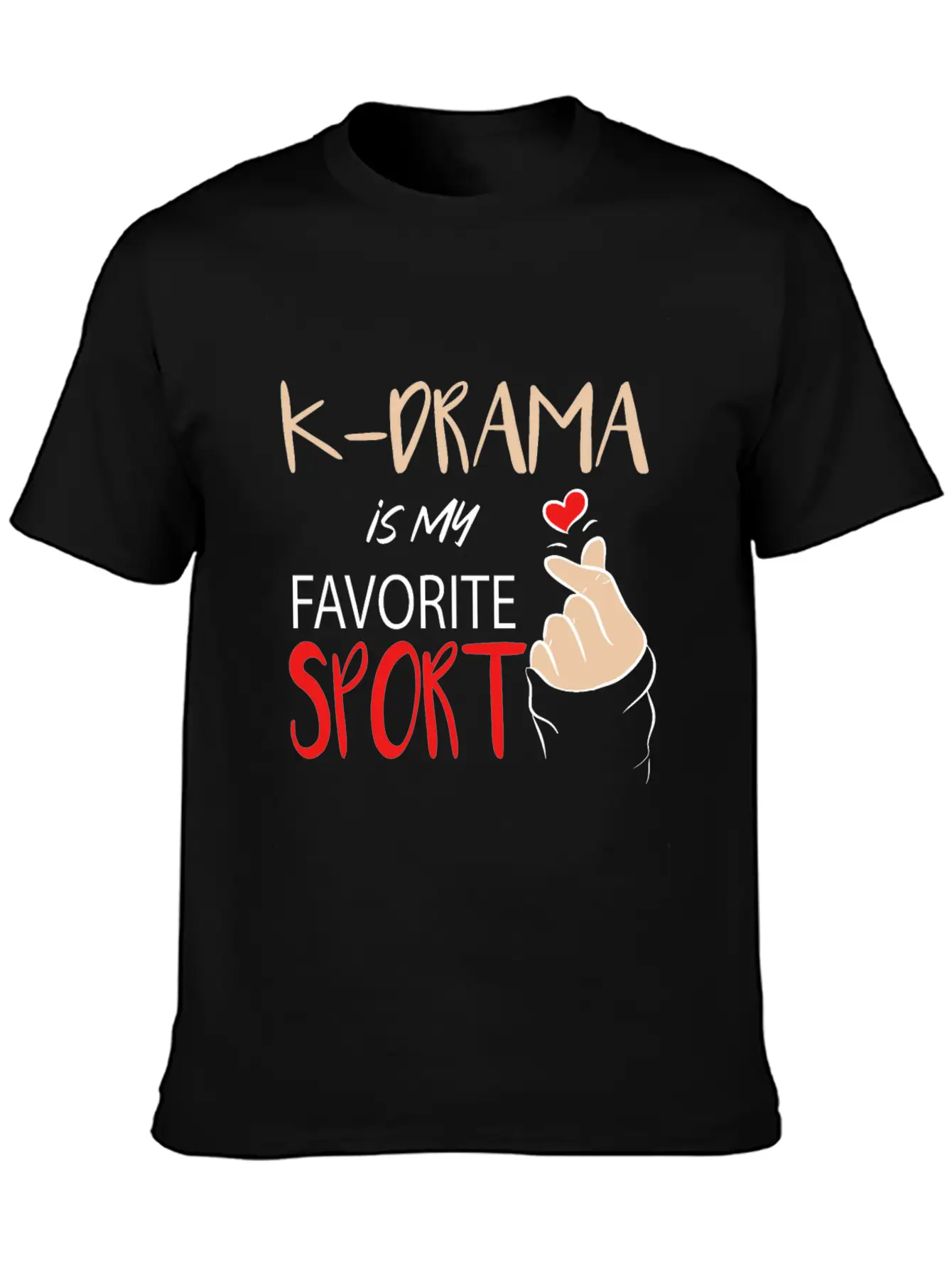 K-Drama Lover Funny KDrama Fan Is My Favorite Stylish Everyday T-Shirt – Unisex Basic Cotton Tee