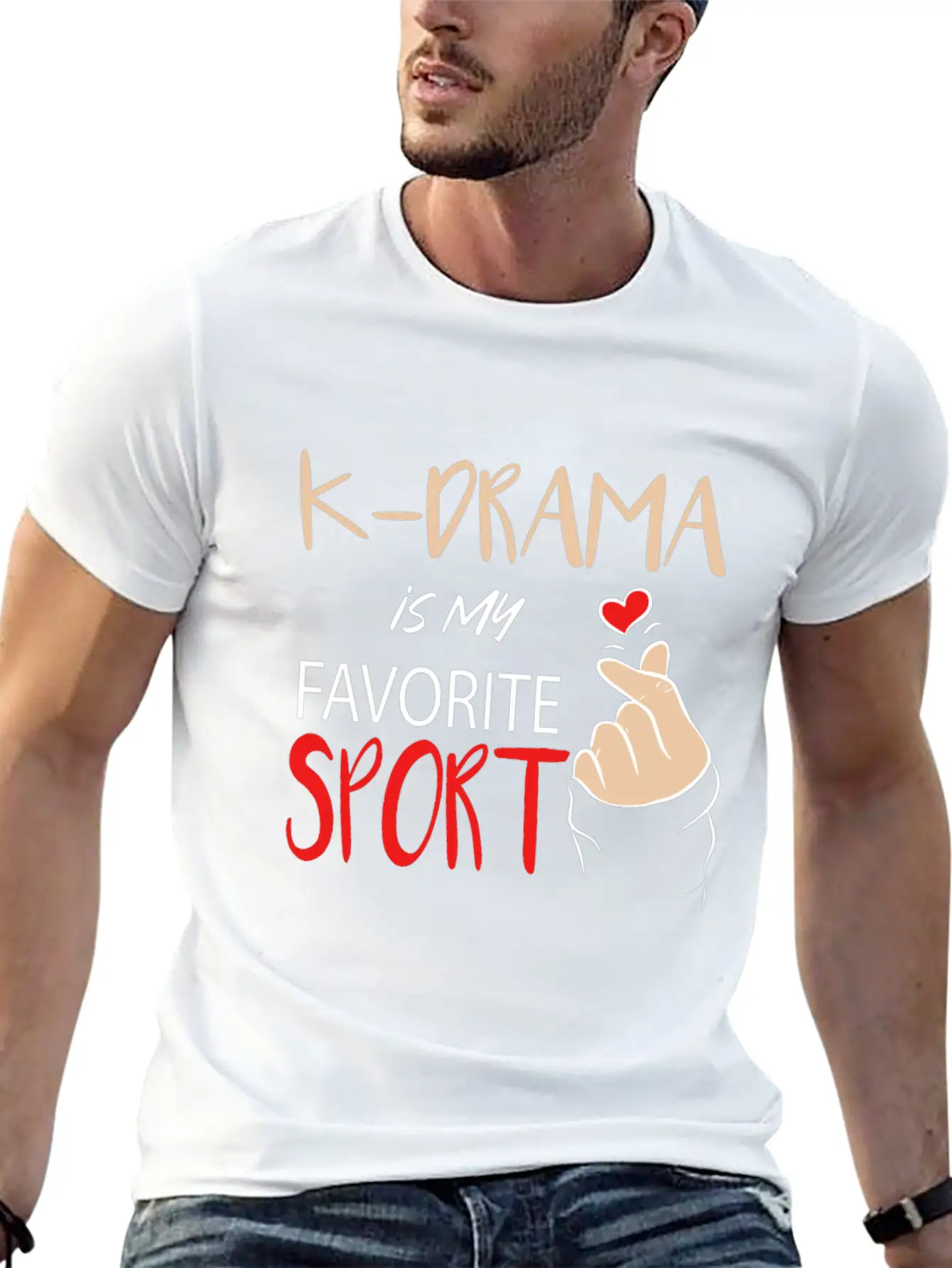 K-Drama Lover Funny KDrama Fan Is My Favorite Stylish Everyday T-Shirt – Unisex Basic Cotton Tee