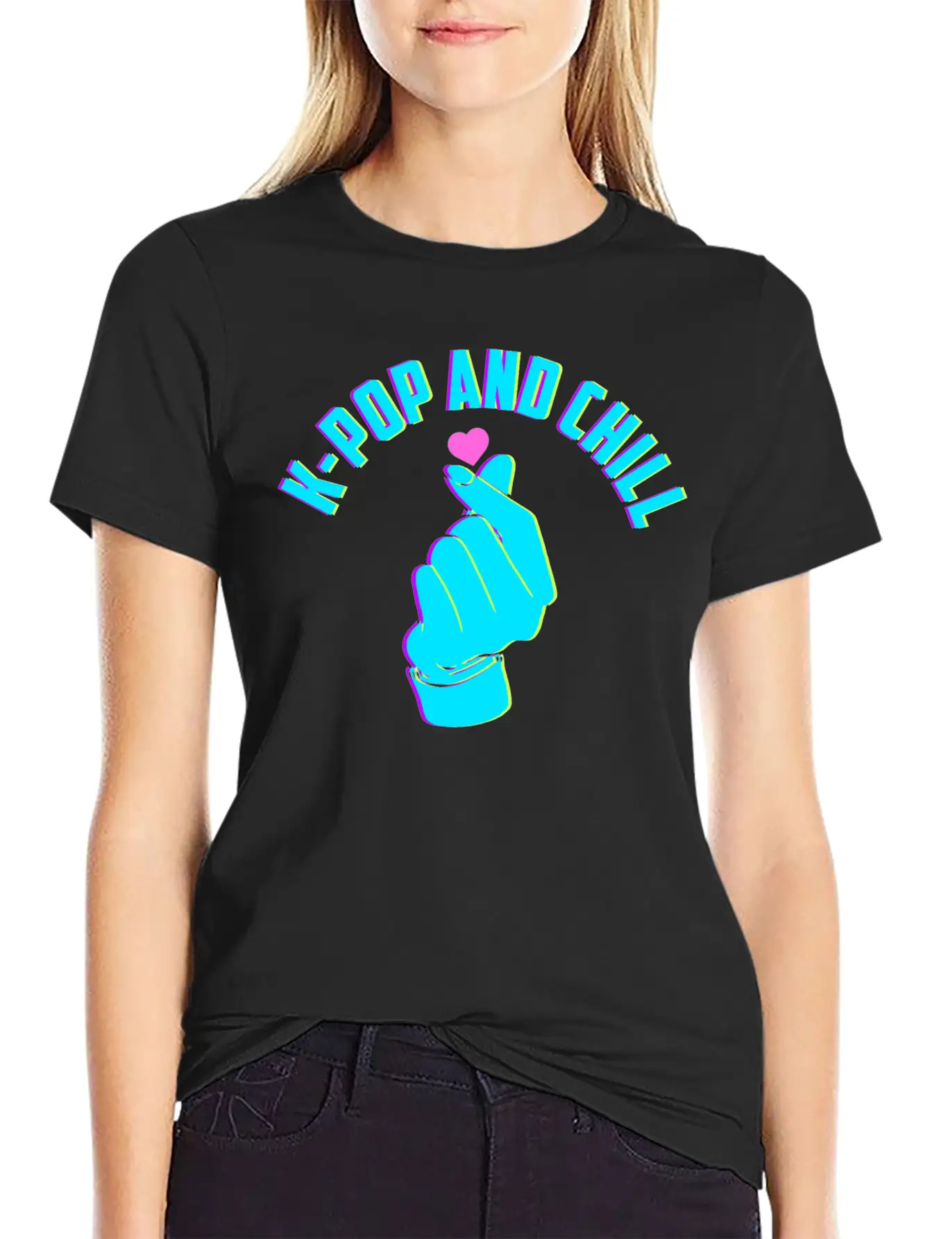 K-pop And Chill Korean Music Lover Gift Stylish Everyday T-Shirt – Unisex Basic Cotton Tee