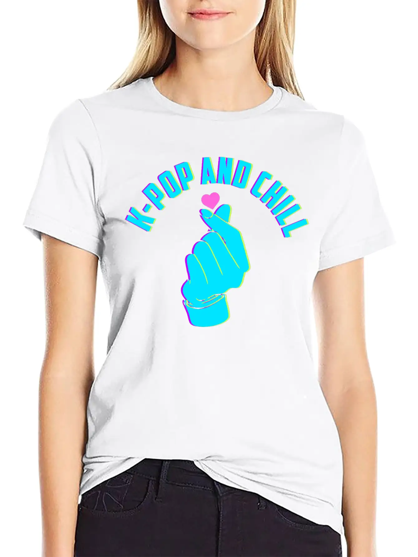 K-pop And Chill Korean Music Lover Gift Stylish Everyday T-Shirt – Unisex Basic Cotton Tee