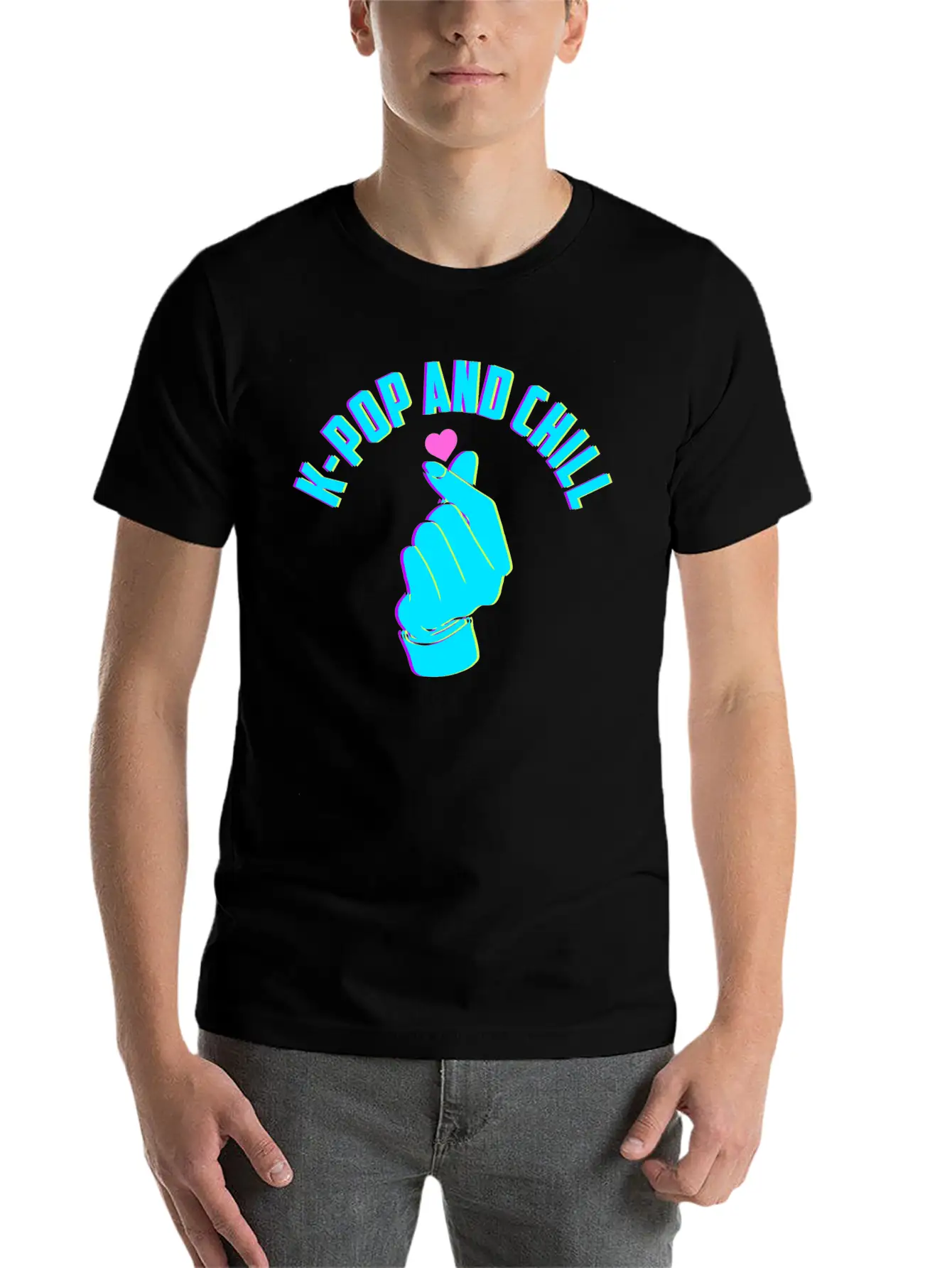 K-pop And Chill Korean Music Lover Gift Stylish Everyday T-Shirt – Unisex Basic Cotton Tee