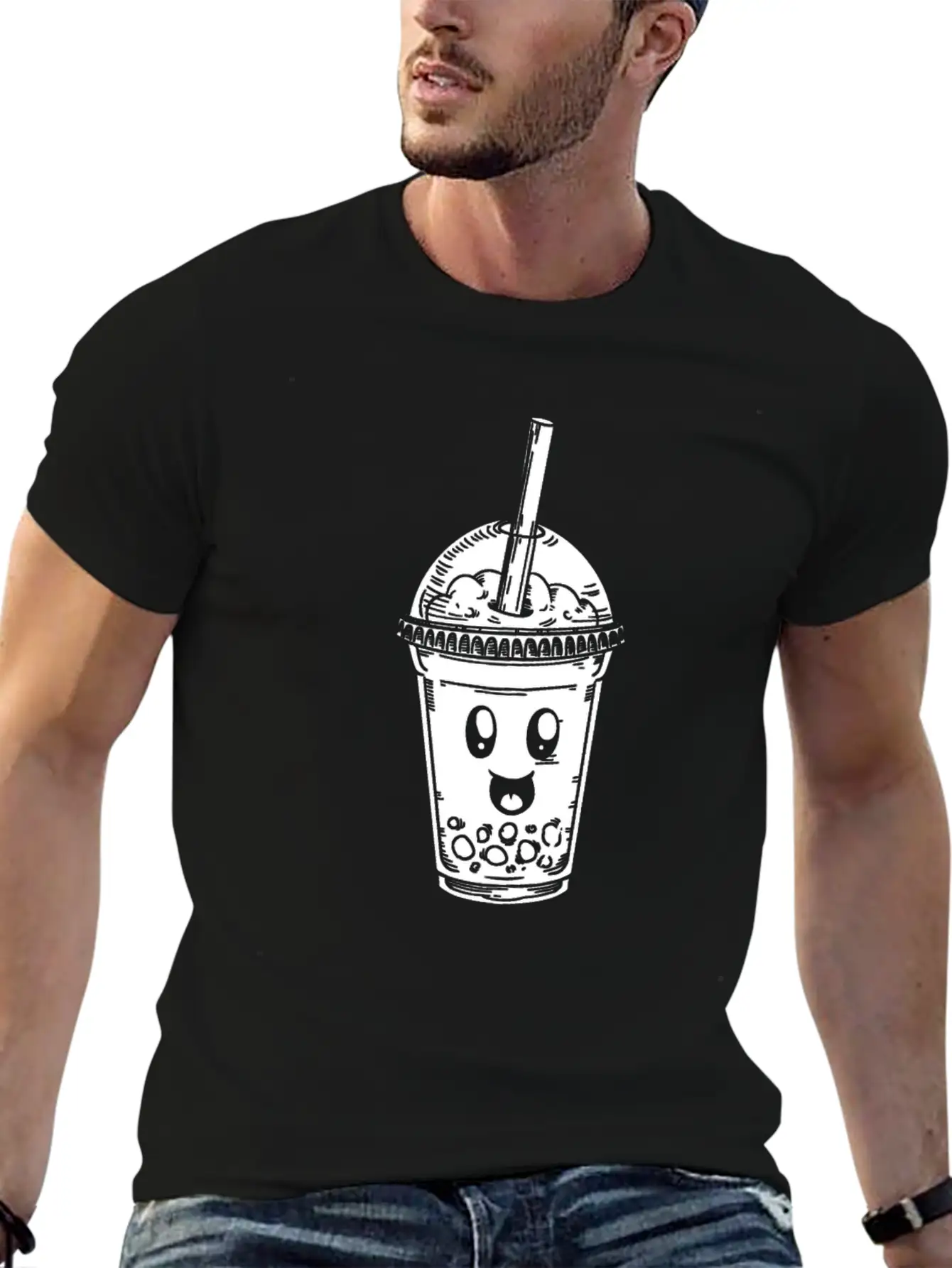 K Pop Bubble Tea Basic Graphic T-Shirt – Daily Comfort In Soft Cotton